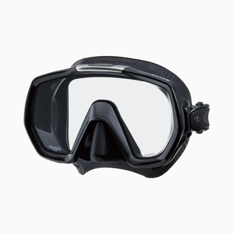Tusa Freedom Elite - Gafas Máscara de buceo y snorkeling Adultos, color Negro