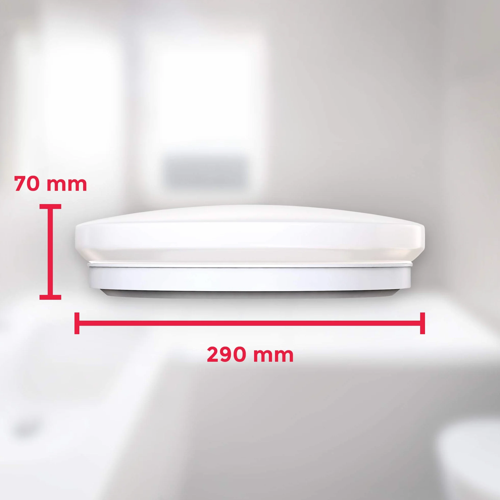 B.K.Licht Lámpara de techo LED Plafón Ø30 cm IP44 Impermeable 4000K 1200LM