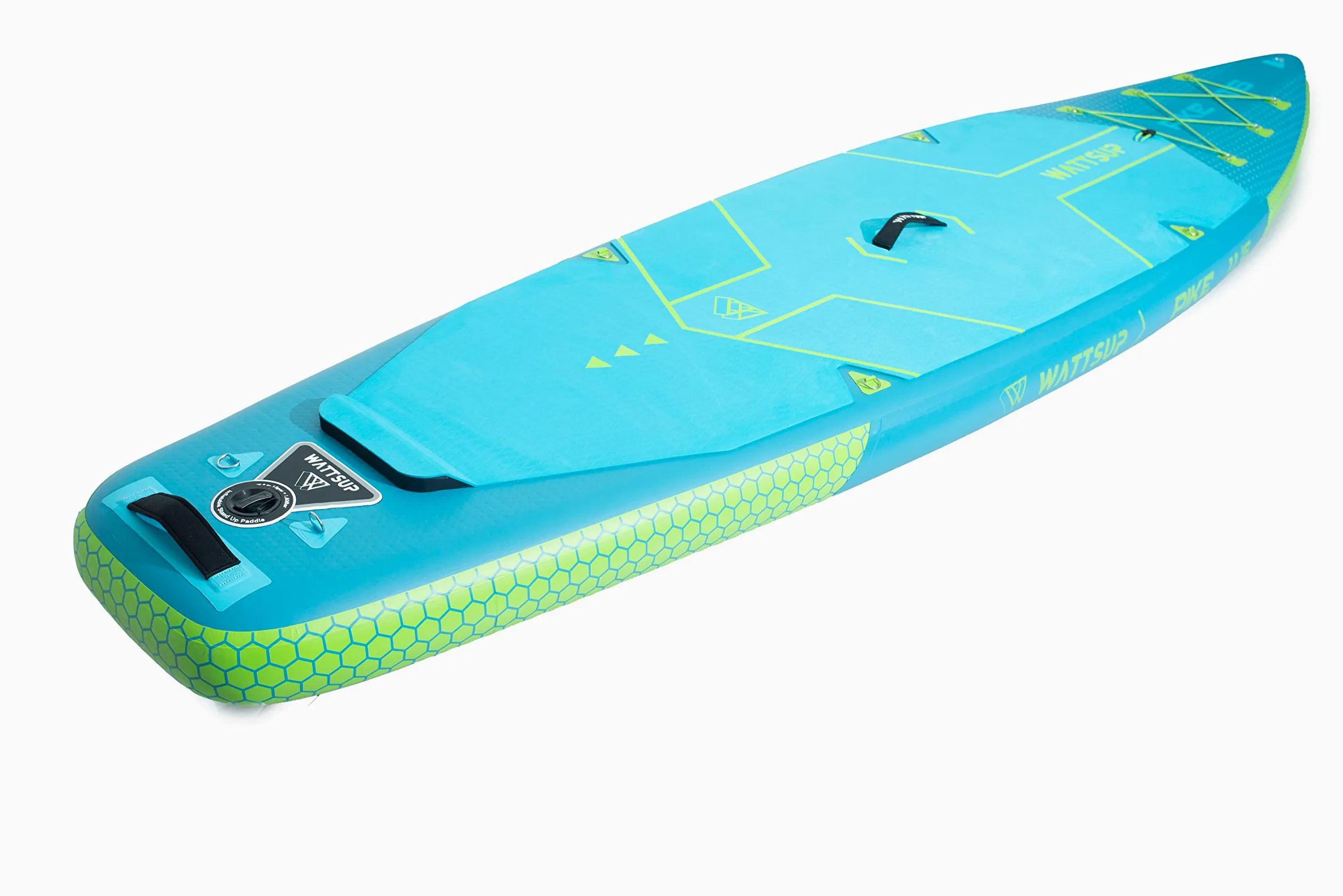 Wattsup - PB -WPIK116K - Wattsup Pike 11'6 (Combo de Kayak) - Espesor 15 cm - Drop - Puntada - rígido y Robusto - 150 kg