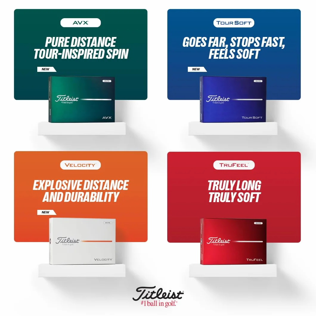 Titleist Pelotas de golf Velocity una docena