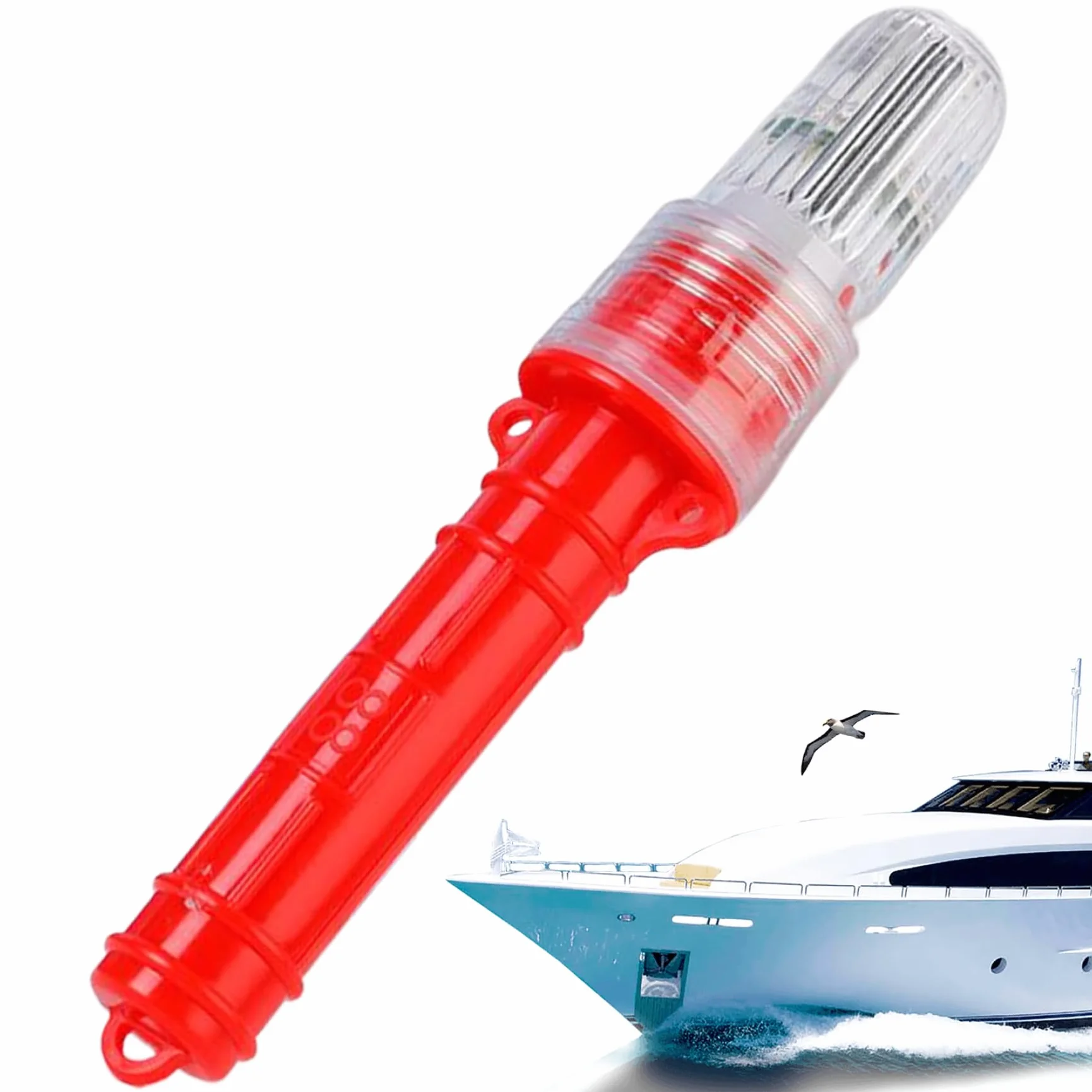 Guardia aprobada de bengalas, Kit de Seguridad Marina, señales visuales de Emergencia Impermeables para Botes, Boyas y Redes de Pesca