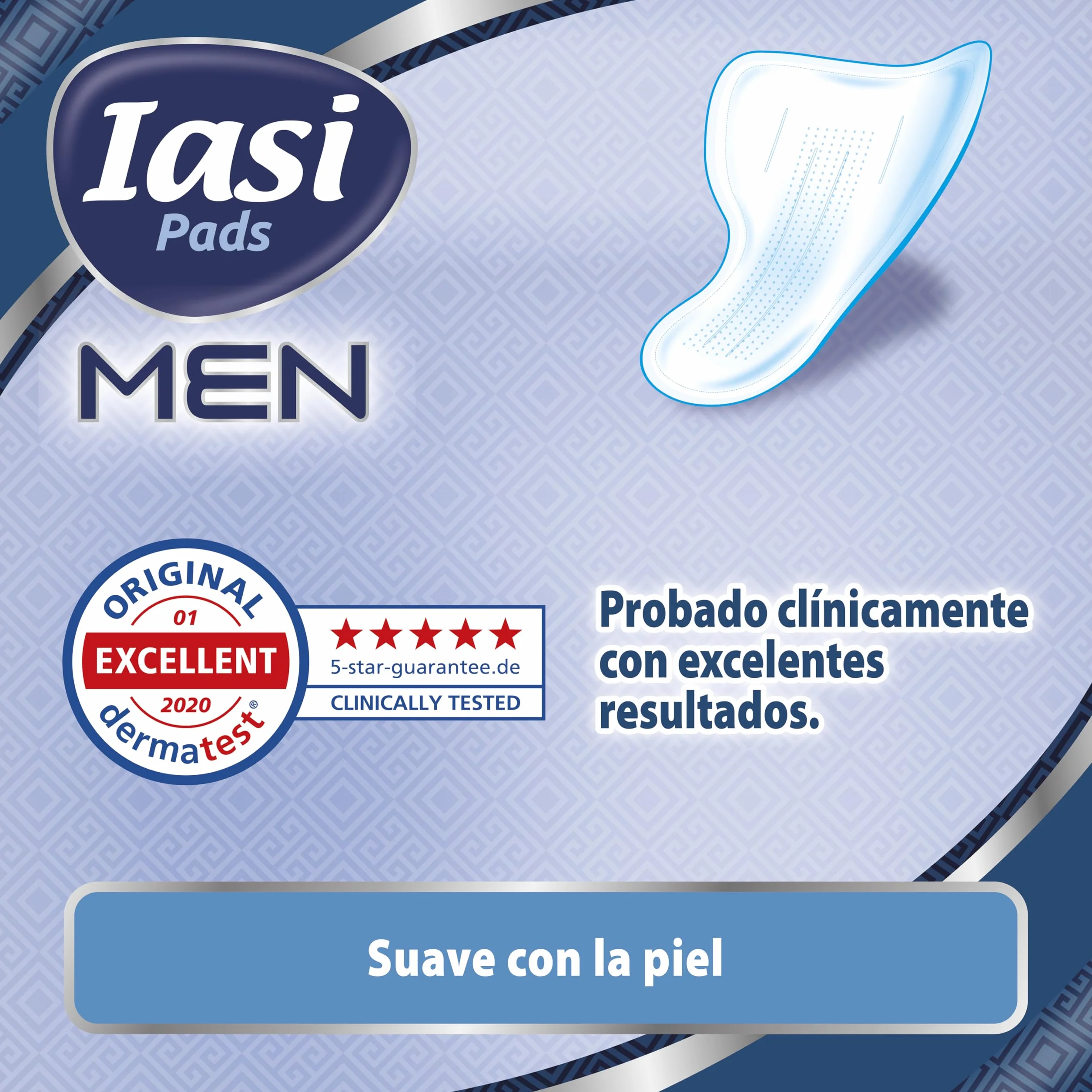 Escudos Absorbentes para pérdidas urinarias masculinas leves, IASI MEN Medium Level 2, 120 unidades