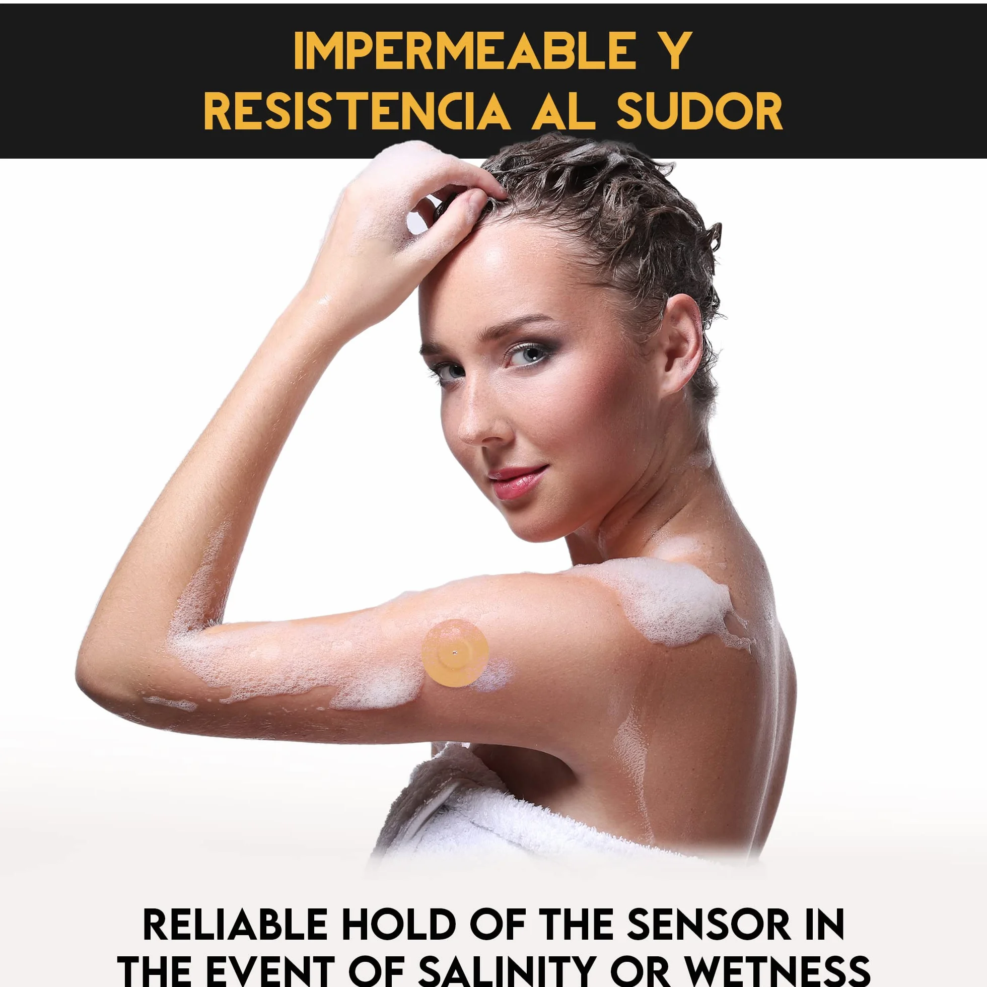 Parches Protectores Sensores Freestyle Libre Traspirables Resistente al Agua con Orificio