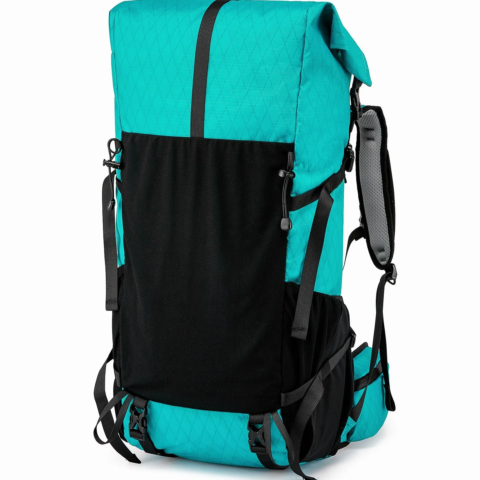 Mochila de senderismo, X-PAC mejorada ligera, de gran capacidad, bolsa de senderismo apta para escalada de montaña, camping