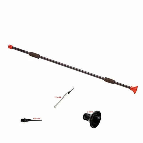Pack cerbatana 70cm Air Dart con 15 dardos, 2 boquillas y 100 puntas
