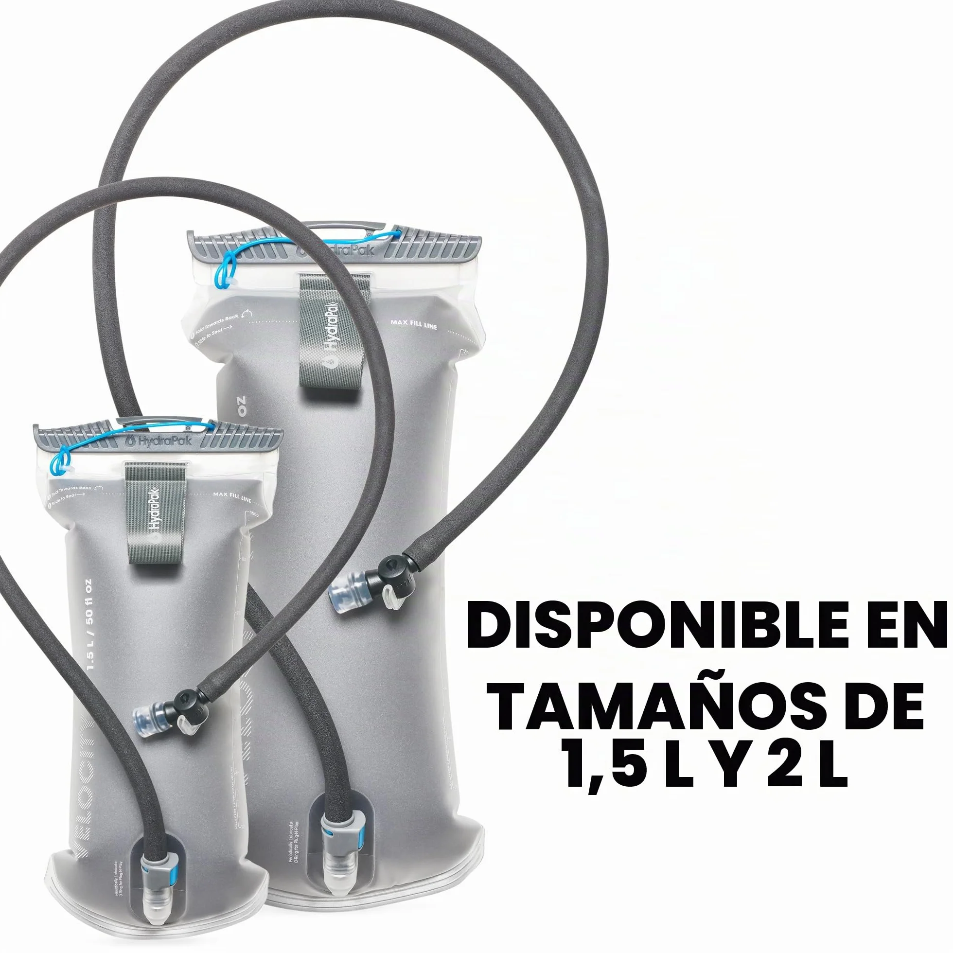HydraPak Velocity IT (depósito de hidratación de 1,5 L o 2 L) – Bolsa de agua aislada para paquete de hidratación – Válvula de mordida autosellante, a prueba de fugas y apta para lavavajillas