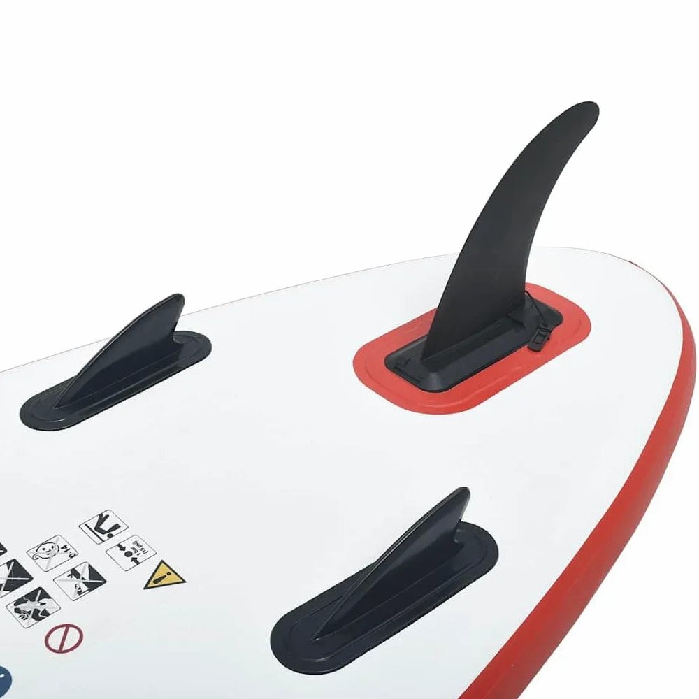 Juego de Tabla de Paddle Surf Hinchable, Tabla Inflable Deportiva, Remo Aleta Extraíble, Tabla para Diversión de Mar, Verde y Blanco