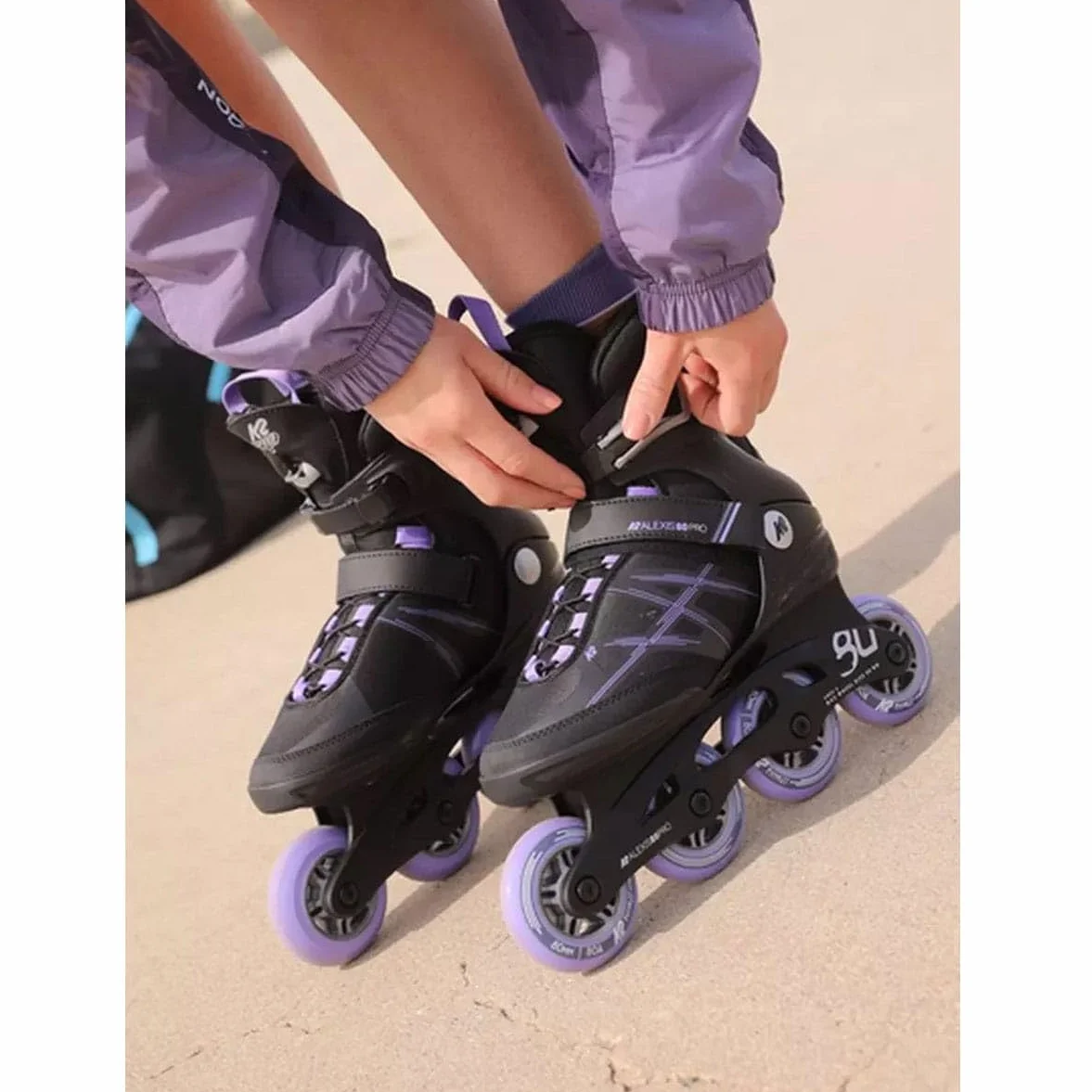K2 Alexis 80 Pro Patines Inline Negro - Lavendar