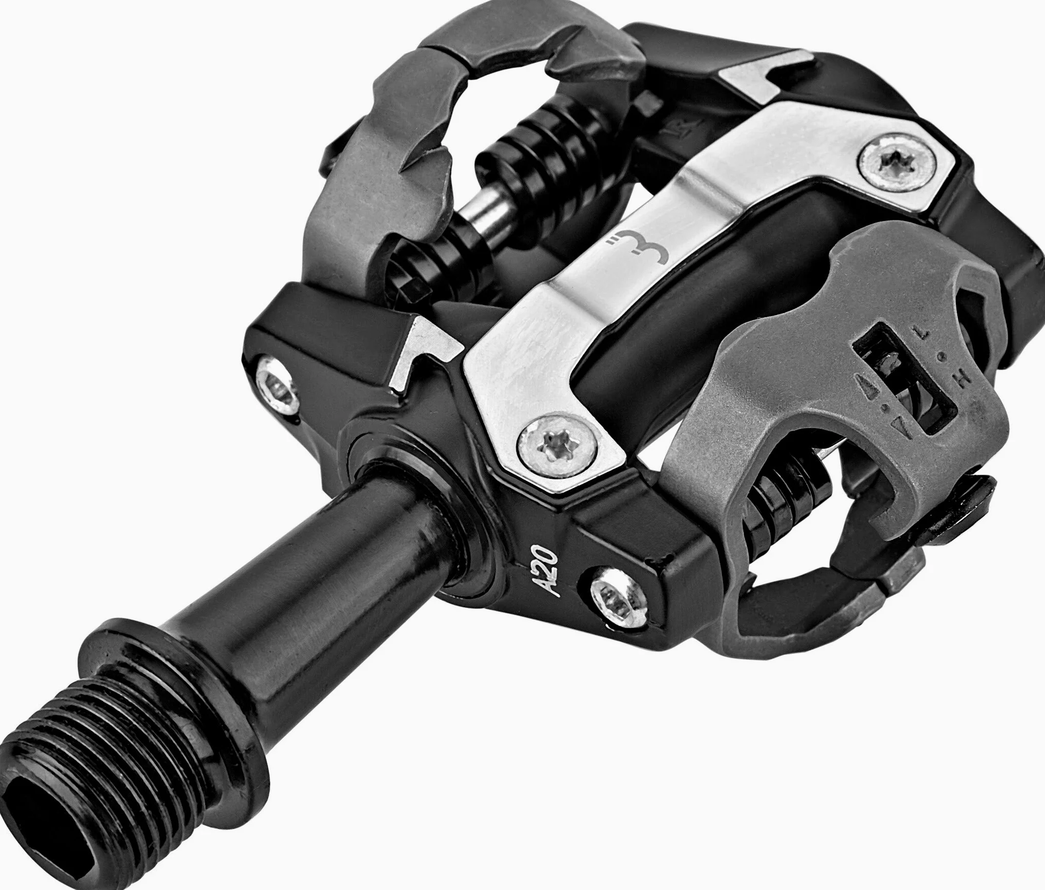 BBB Pedales de Bicicleta Cycling SPD, de Clic, Color Negro, Talla única | Compatible con SPD, plataforma robusta, transmisión de potencia fuerte, segura en Trail & Gravel