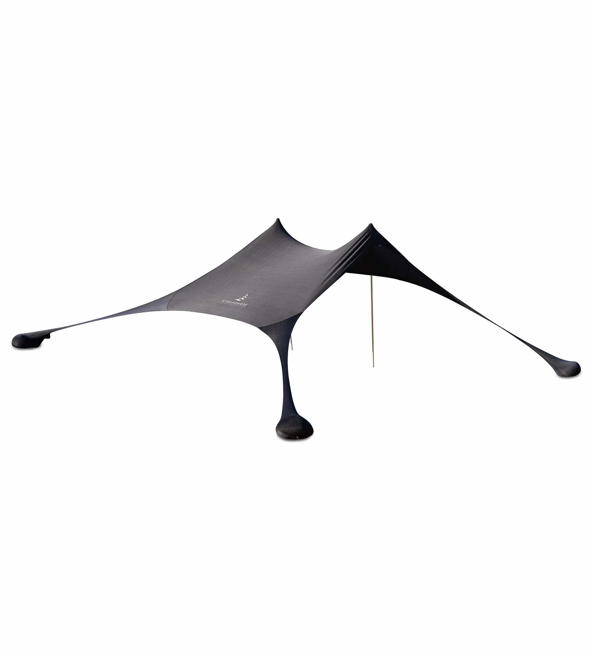 Tienda de campaña de protección Solar toldo desplegable con Anclaje de Arena, Postes de Aluminio y estacas de Tierra (210 x 210 cm)