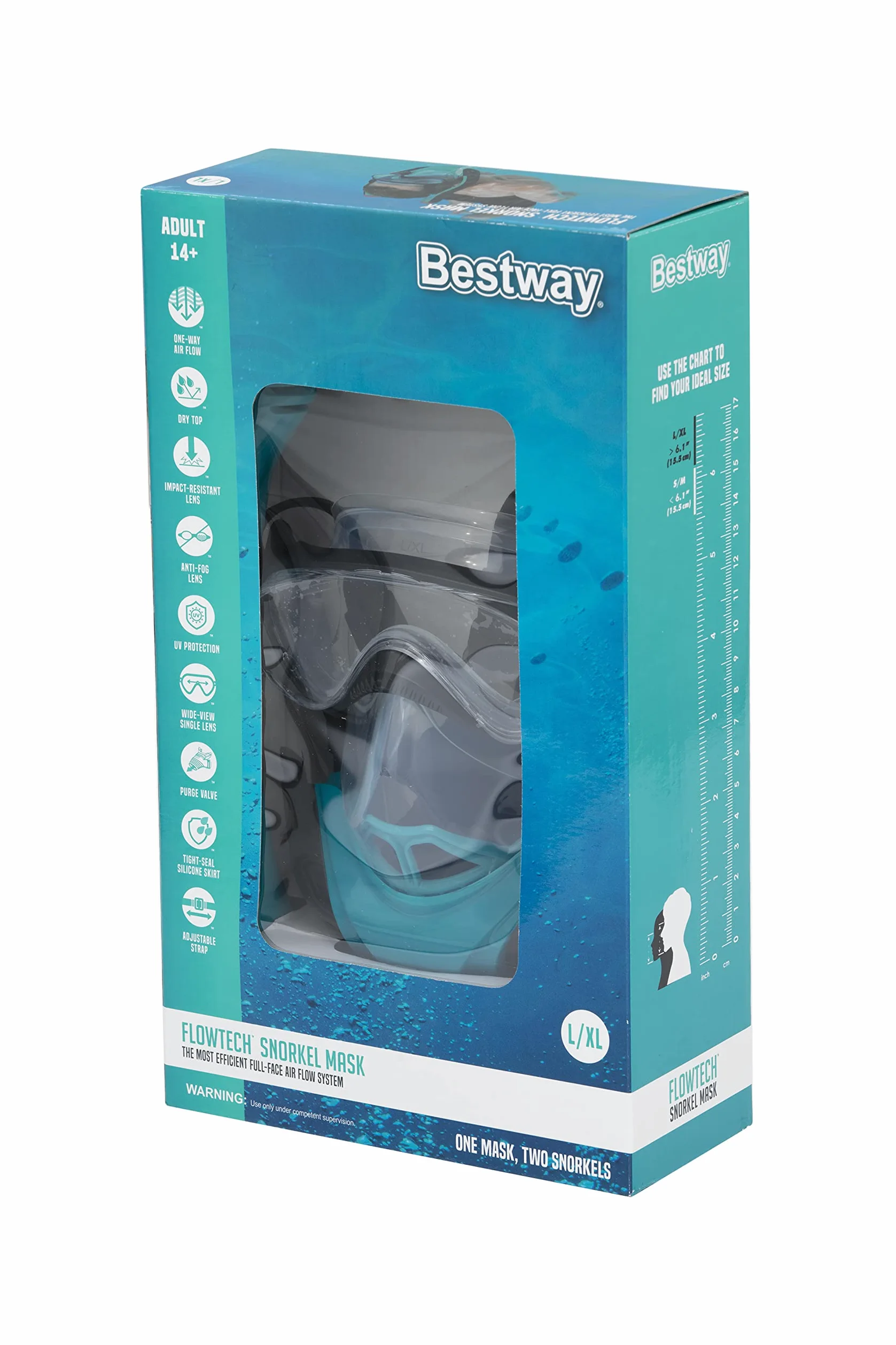 Bestway Hydro-Pro SeaClear Flowtech Full-Face Snorkelling Mask