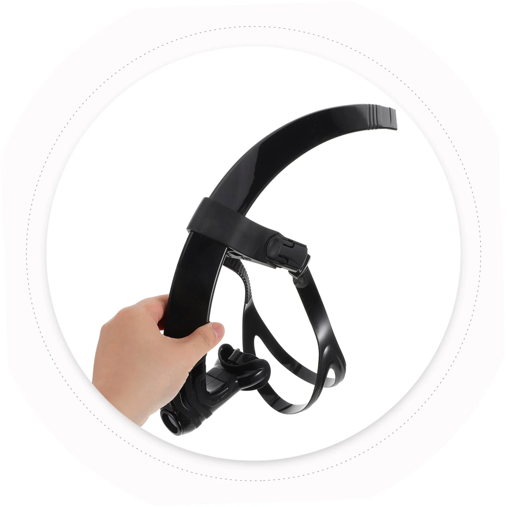 Toyvian Snorkel para Nadary Equipo De Entrenamiento Tubo De Silicona Ajustable y Montaje Central para Buceo para Nadar Piscina o Mar