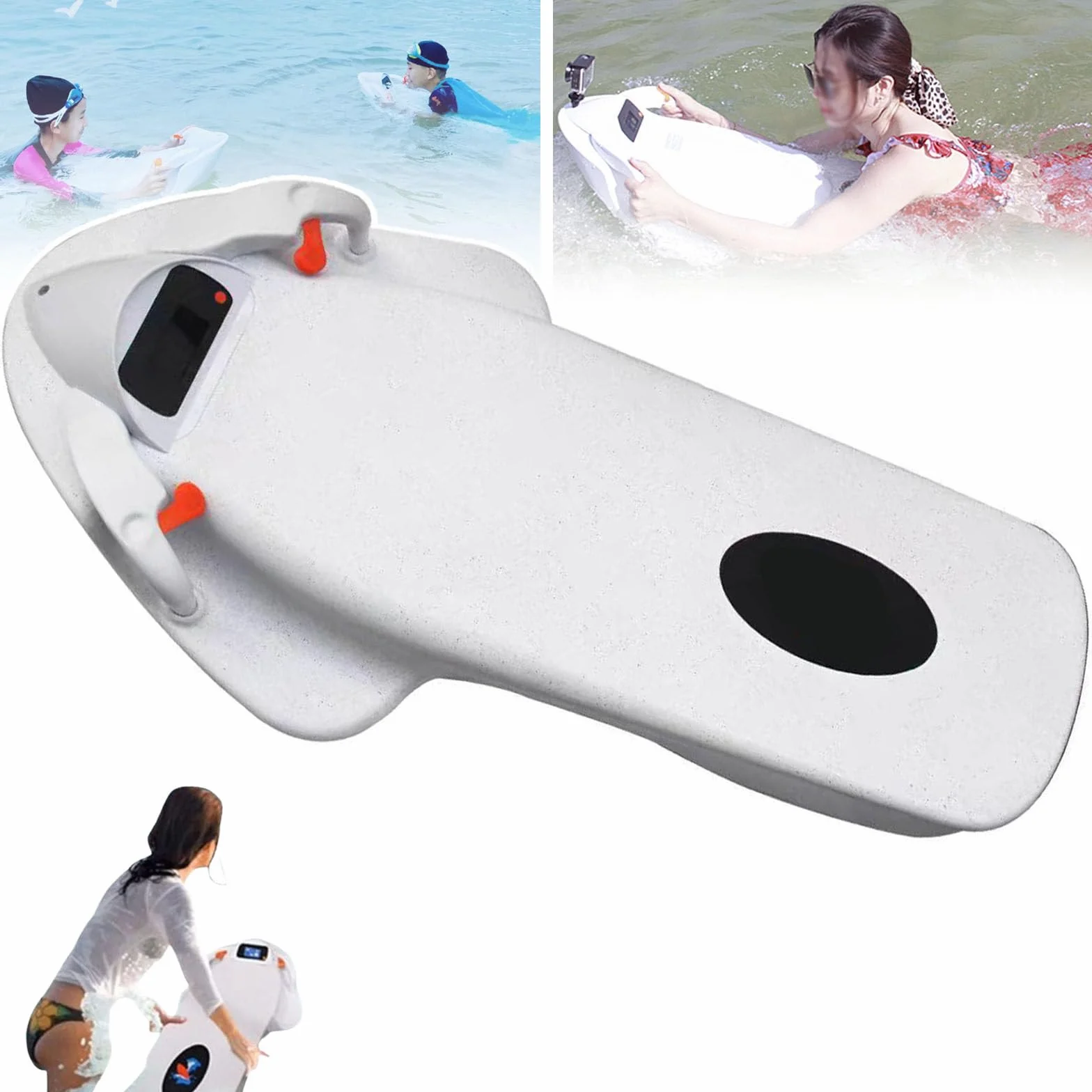 Tabla De Surf Eléctrica 36V 3200W 6500RPM 60-120 Min LCD Soporte Cámara