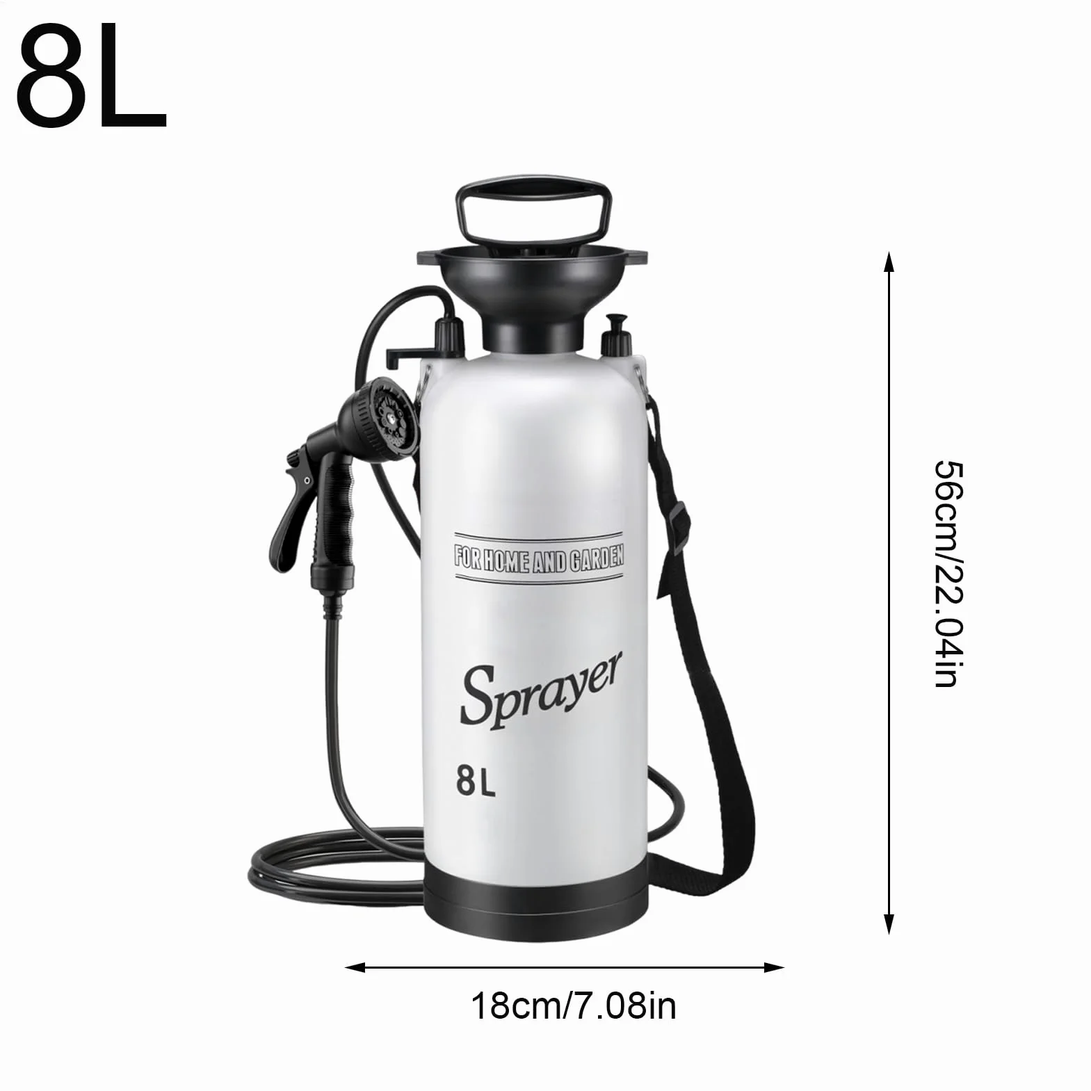 Genérico Ducha Portátil | Bomba de Agua para Ducha de Camping y Viajes - Pulverizador Manual para Lavar Bañar Bote Plantas Exteriores