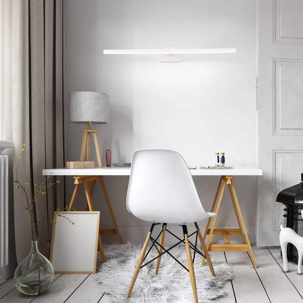 Klighten Lámpara LED de Espejo 24W 80cm 5500K 1170LM Luz Natural Aplique de Pared
