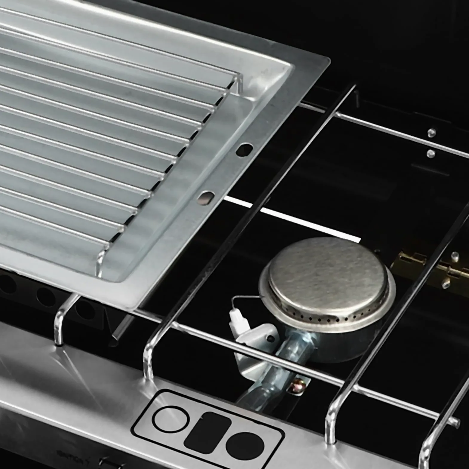 Hornillo de gas para camping de 4,5 kw, encendido piezoeléctrico con regulador de presión de gas de 65 Mbar, cocina de gas portátil con bolsa de almacenamiento para exteriores