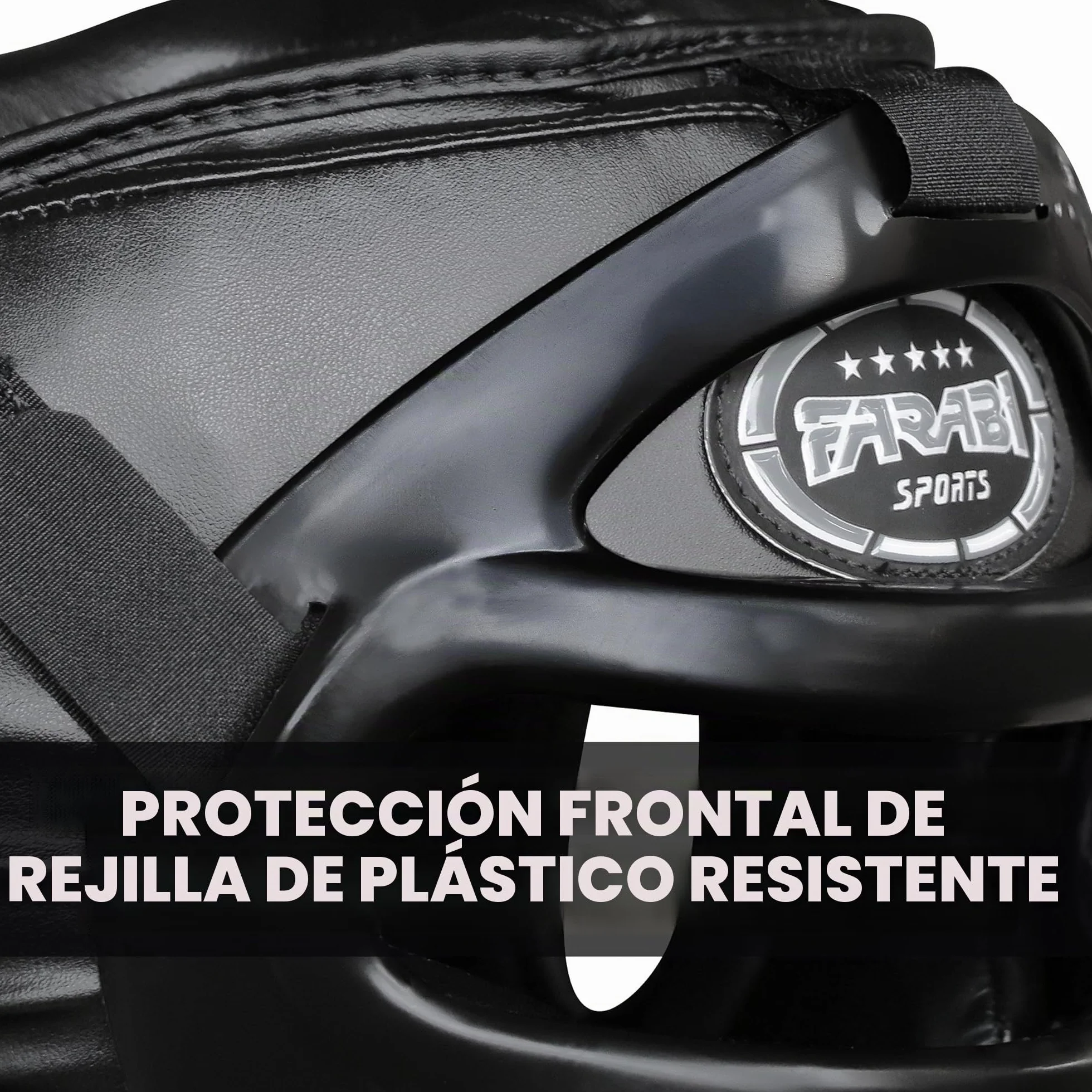 Farabi Sports Guardia Protector de Cabeza Cara de Ahorro de Casco con la Cara Frontal extraíble Grill