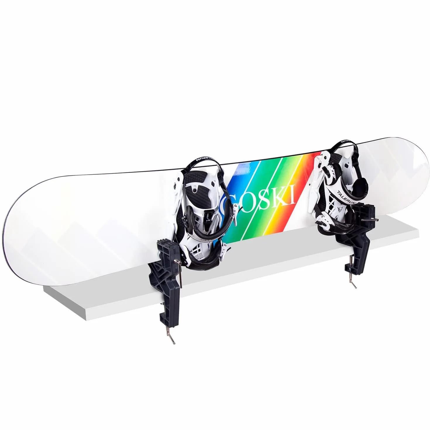 Tornillo de banco ajustable para esquí y snowboard, mangos antideslizantes, posición horizontal y vertical