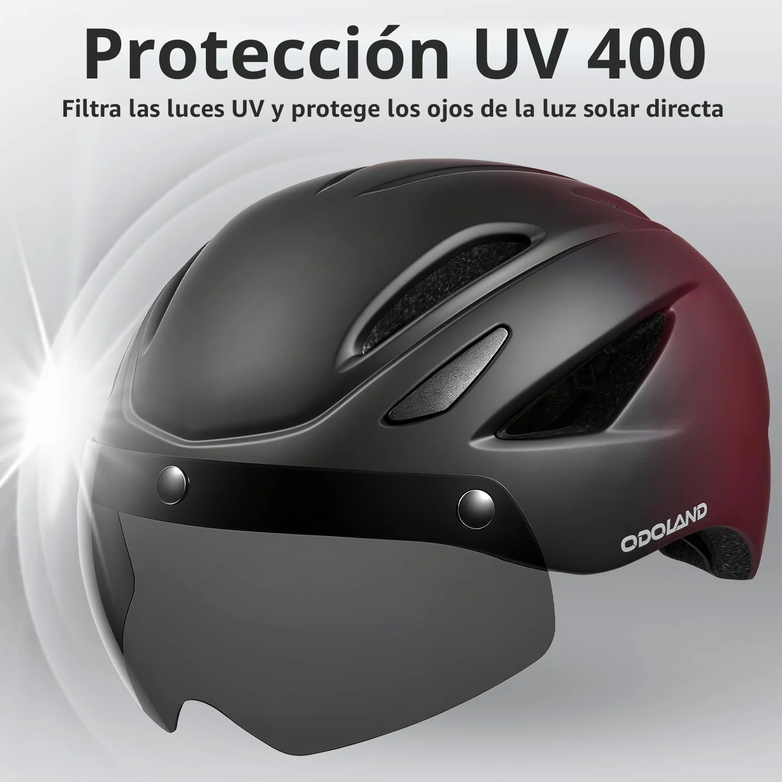 Odoland Casco de Bicicleta para Adultos con Gafas Magnéticas Desmontables Casco de Ciclismo para Bicicleta de Carretera de Montaña Casco de MTB Ligero Certificado para Hombres y Mujeres