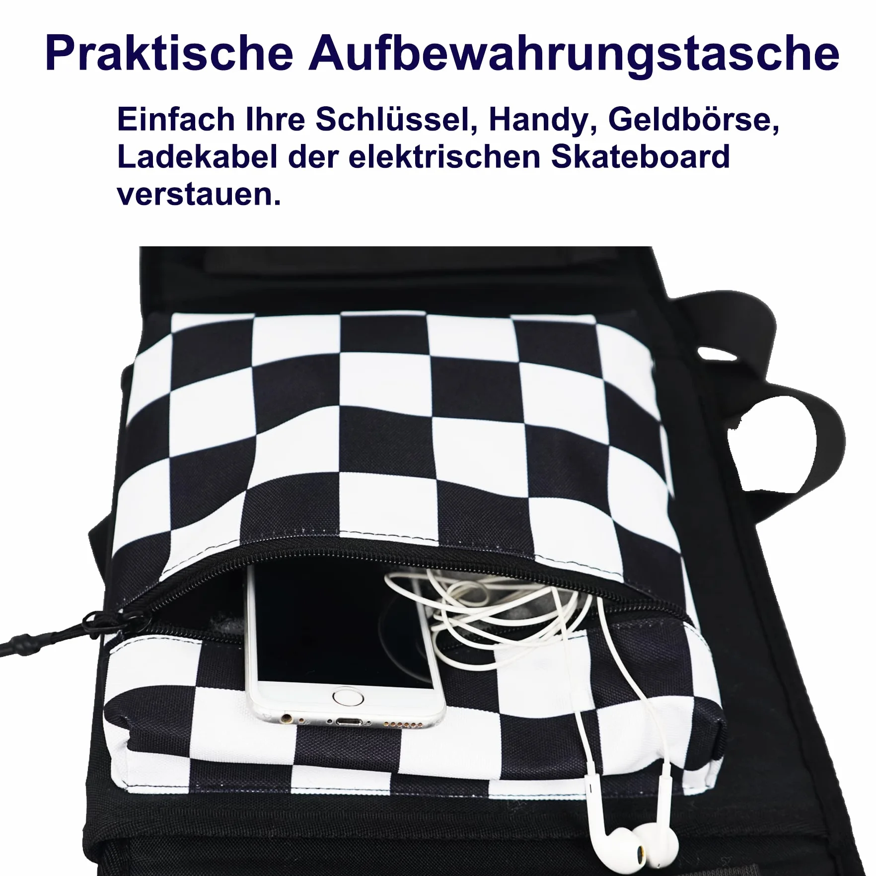 Bolso para patinetas de Oxford 900D acolchado, bolsa para patinetas Cruiser, bolsa para patinetas eléctricas, mochila impermeable para patinar