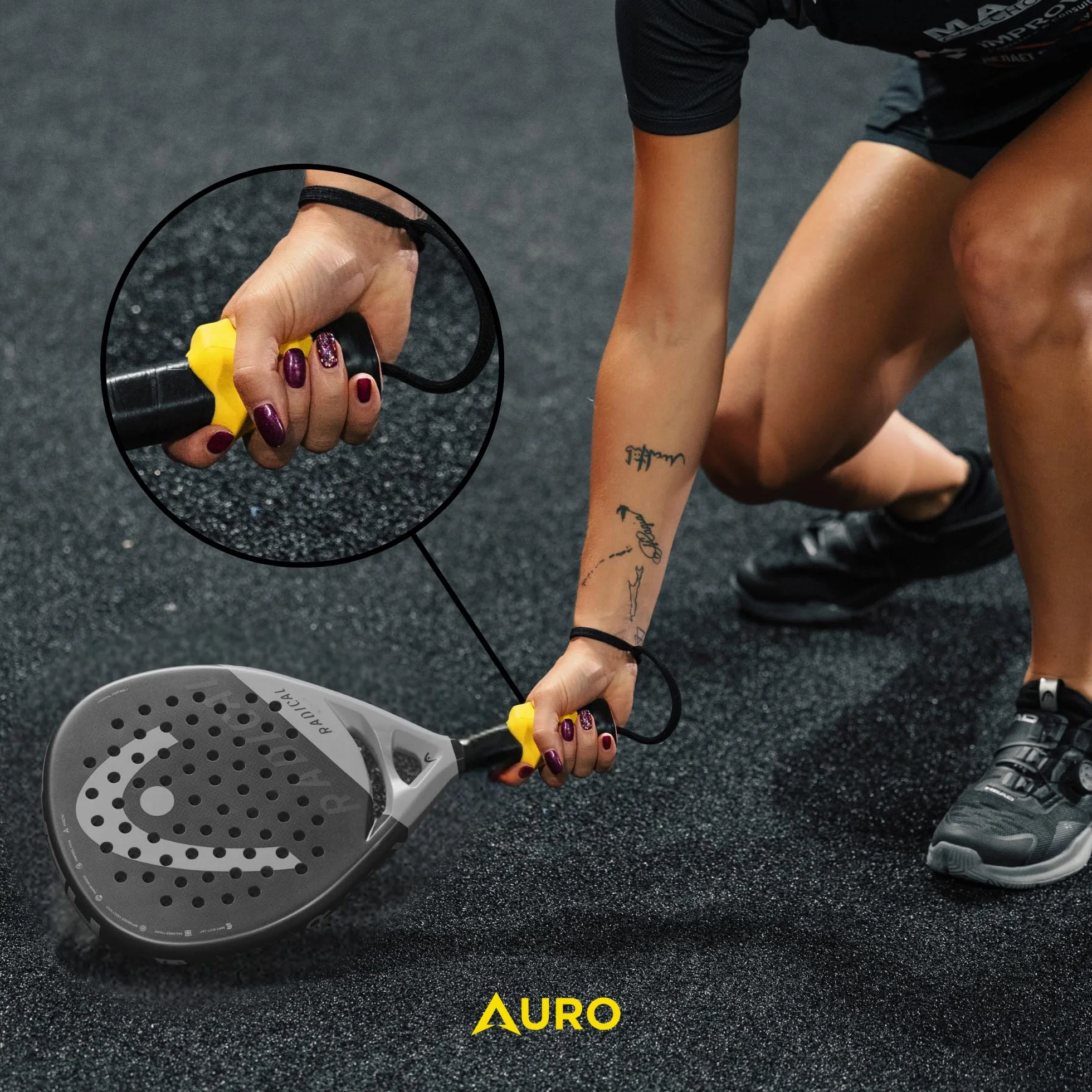 Grip para Pádel, Tenis y Pickleball Auro Grip – Corrige tu Empuñadura al Instante | Mayor Control, Potencia y Precisión