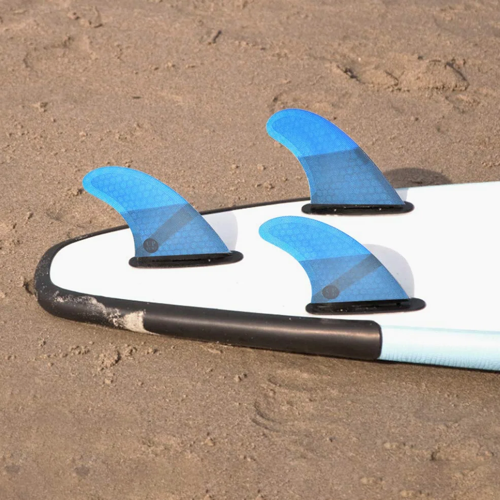 Aleta de Cola para Tabla de Surf, Juego de 3 Piezas de Aletas de Fibra de Carbono para Tabla de Surf, Accesorio de Surf para Vacaciones en Seabeach con Olas Huecas