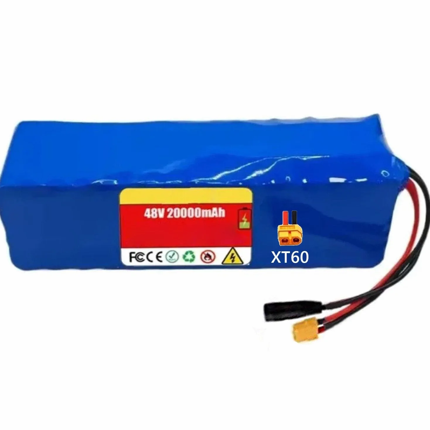 Batería De 48 V 20 Ah For Scooter Bicicleta Eléctrica 13S4P Impermeable For Con Cargador Y Protección BMS 54,6 2 A For Motor 100 W ~ 750 XT90(XT60)