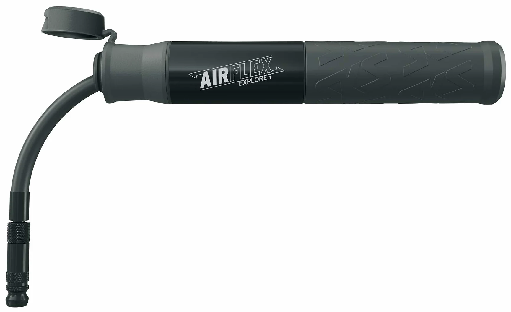 SKS GERMANY Airflex - Bomba de Aire para Bicicleta, Accesorios para Bicicleta (Bomba de Aire, Accesorios para Rueda con Mango Blando, Bomba de Aluminio y plástico, Accesorios versátiles)