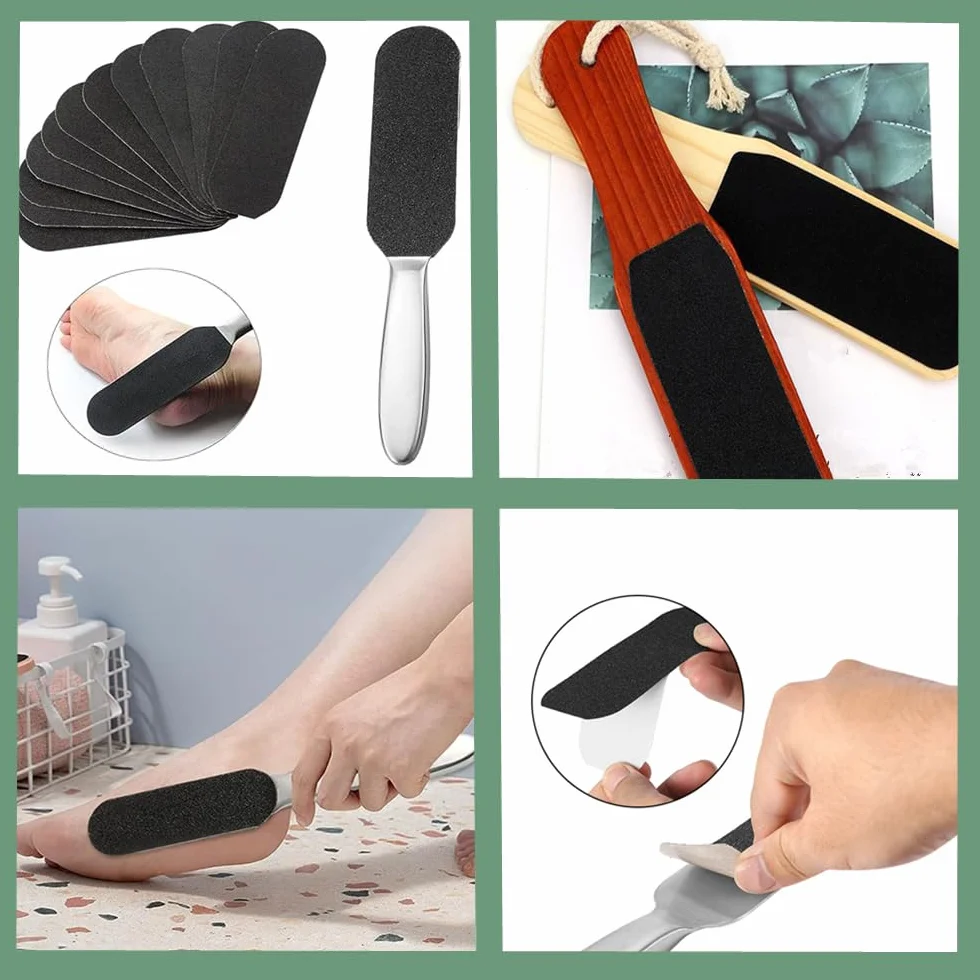 CAASFOOY 20pcs Reemplazar Pedicure Rasp