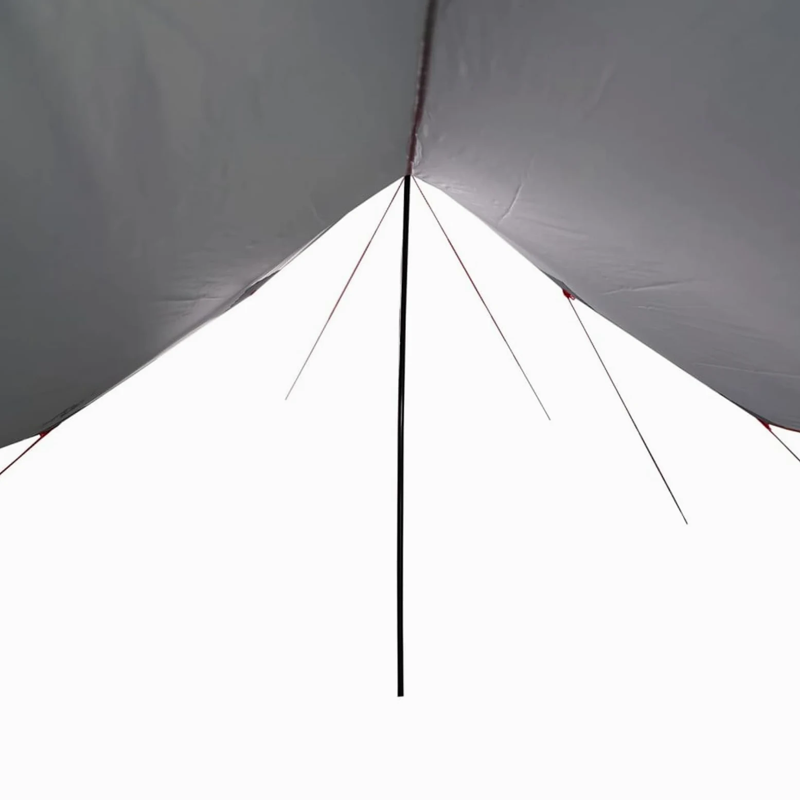 IKAYAA Toldo Camping Impermeable Lona Camping Toldo Camping con Palos Toldo Camper Toldos para Tienda Hamaca Acampada Refugio Al Aire Libre Gris y Naranja 460 x 305 x 210 cm Type-4