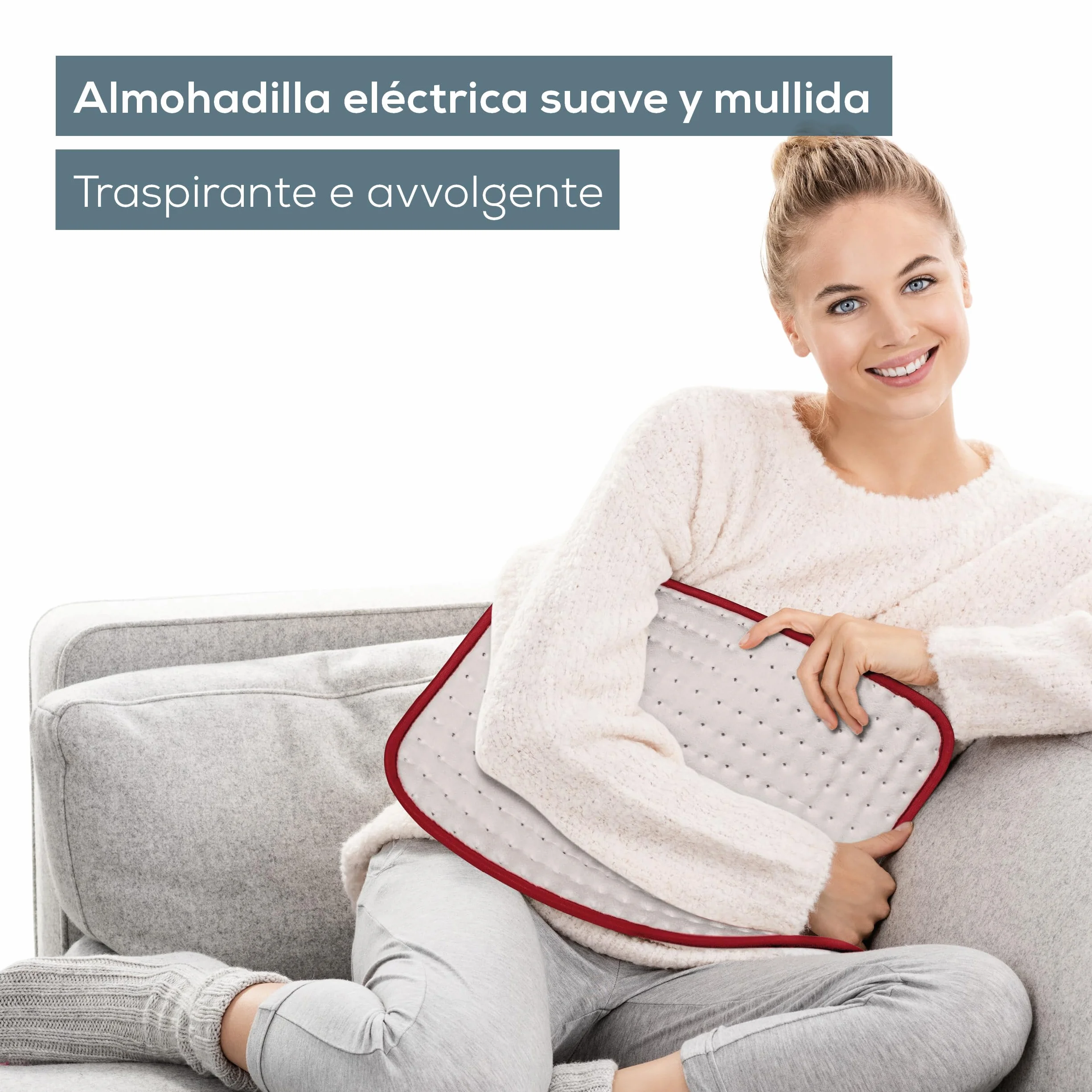 Beurer HK Comfort Almohadilla eléctrica esterilla térmica 44 x 33 cm 3 niveles apagado automático 90 min
