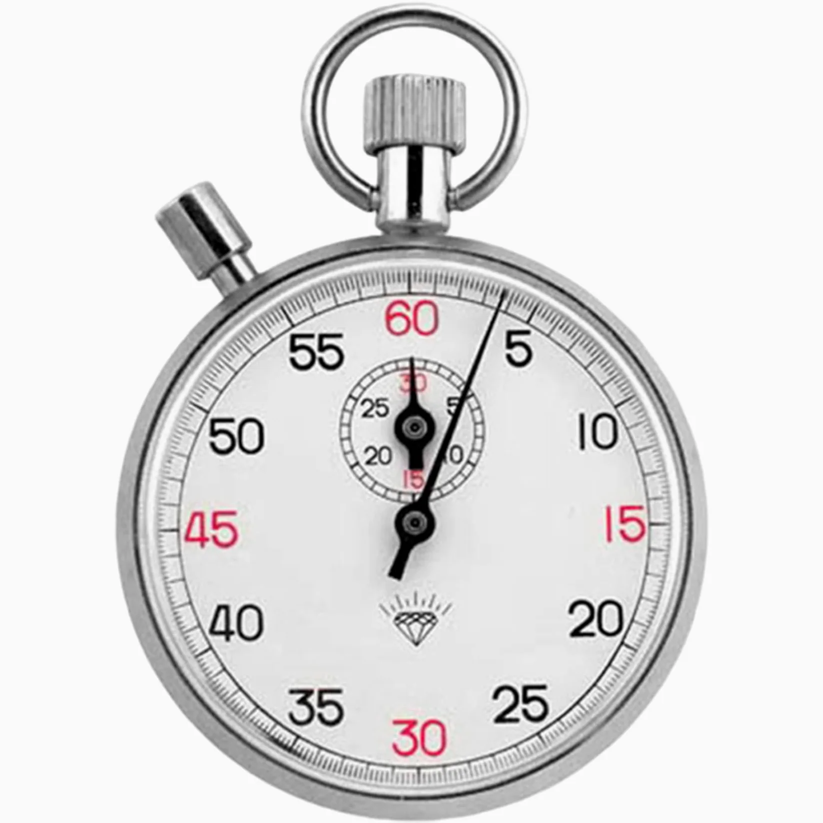 Stop Watch Stopwatch analógico mecánico de Acero Inoxidable con un Temporizador portátil para Correr, Entrenamiento y experimentos
