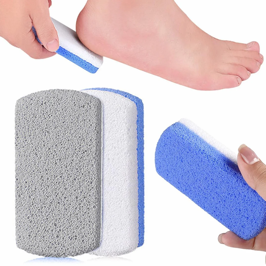 Piedra Pomez Para Pies Doble Acción 2 Unidades Elimina Piel Dura 10X5X2 Cm