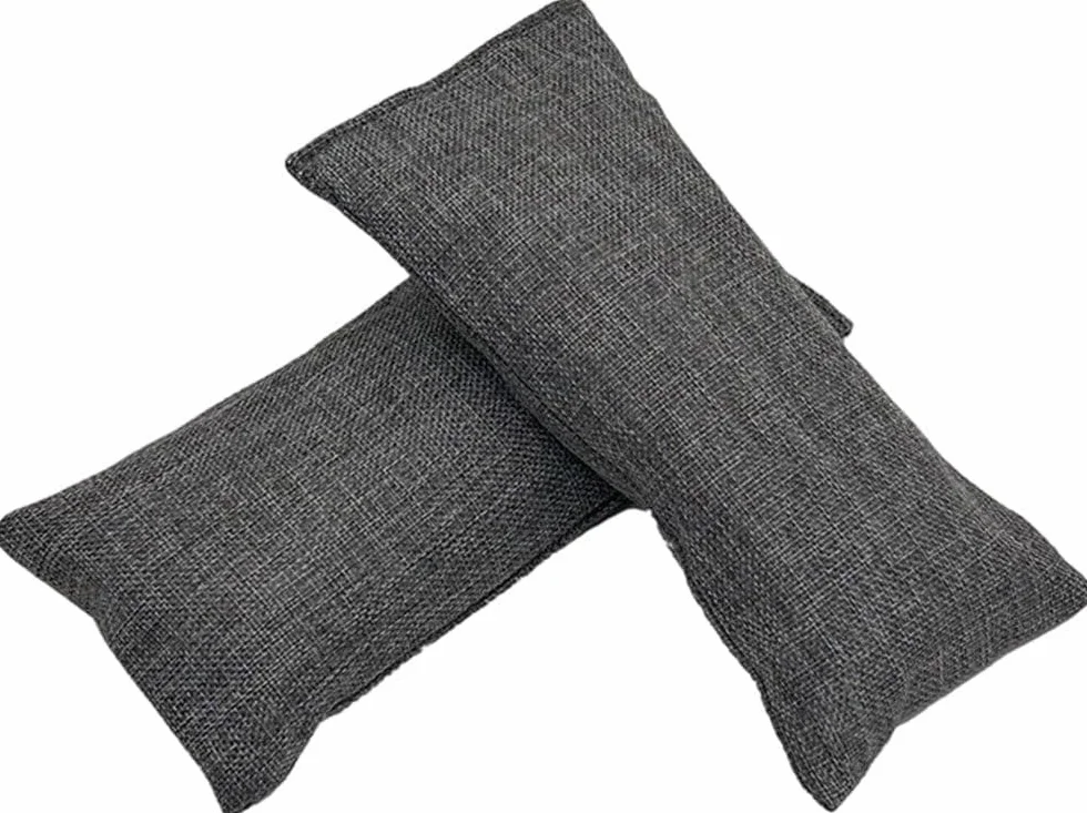 Carbón de bambú activado para purificación del aire, absorbente de olores, 2 bolsas