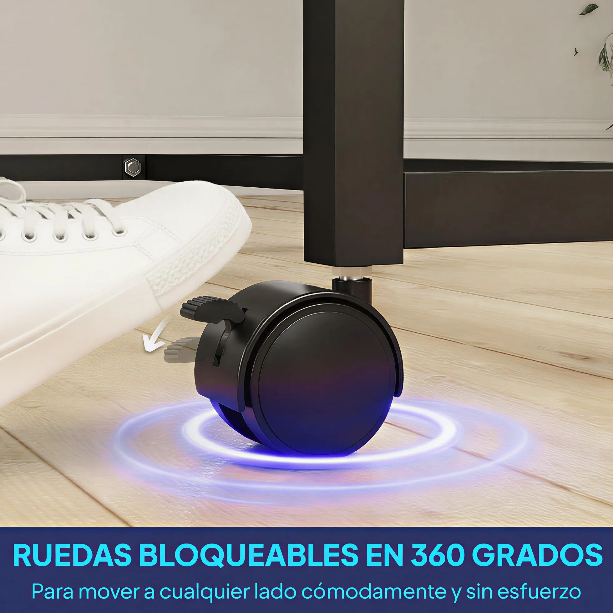 SPORTNOW Mesa de Ping-Pong Profesional Plegable con 4 Ruedas, Red, 2 Palas y 3 Pelotas 274x152,5x75,5 cm Azul
