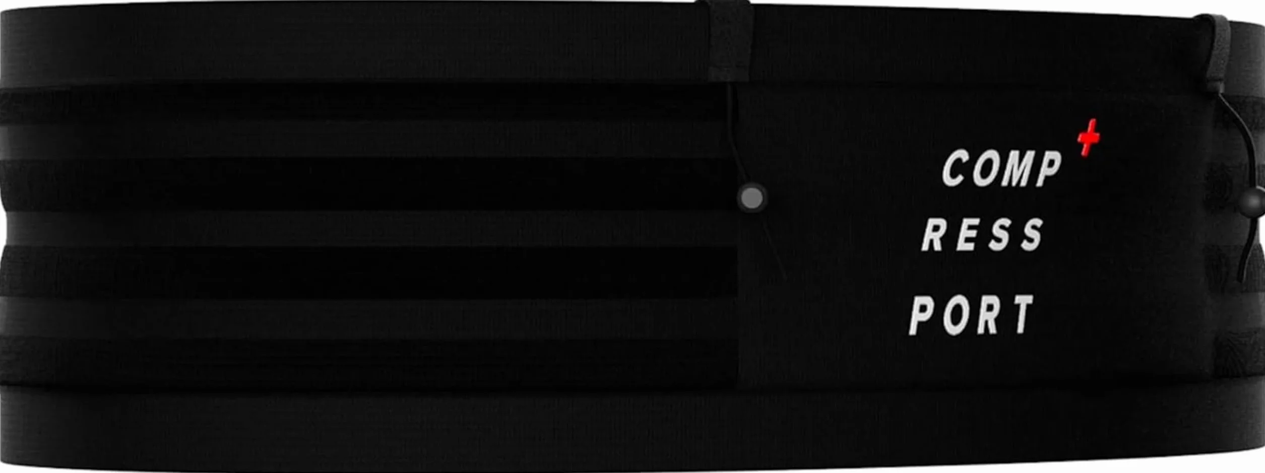 Compressport Free Belt Pro Cinturón para Correr Ultra Ligero Transpirable Sin Rebote Negro