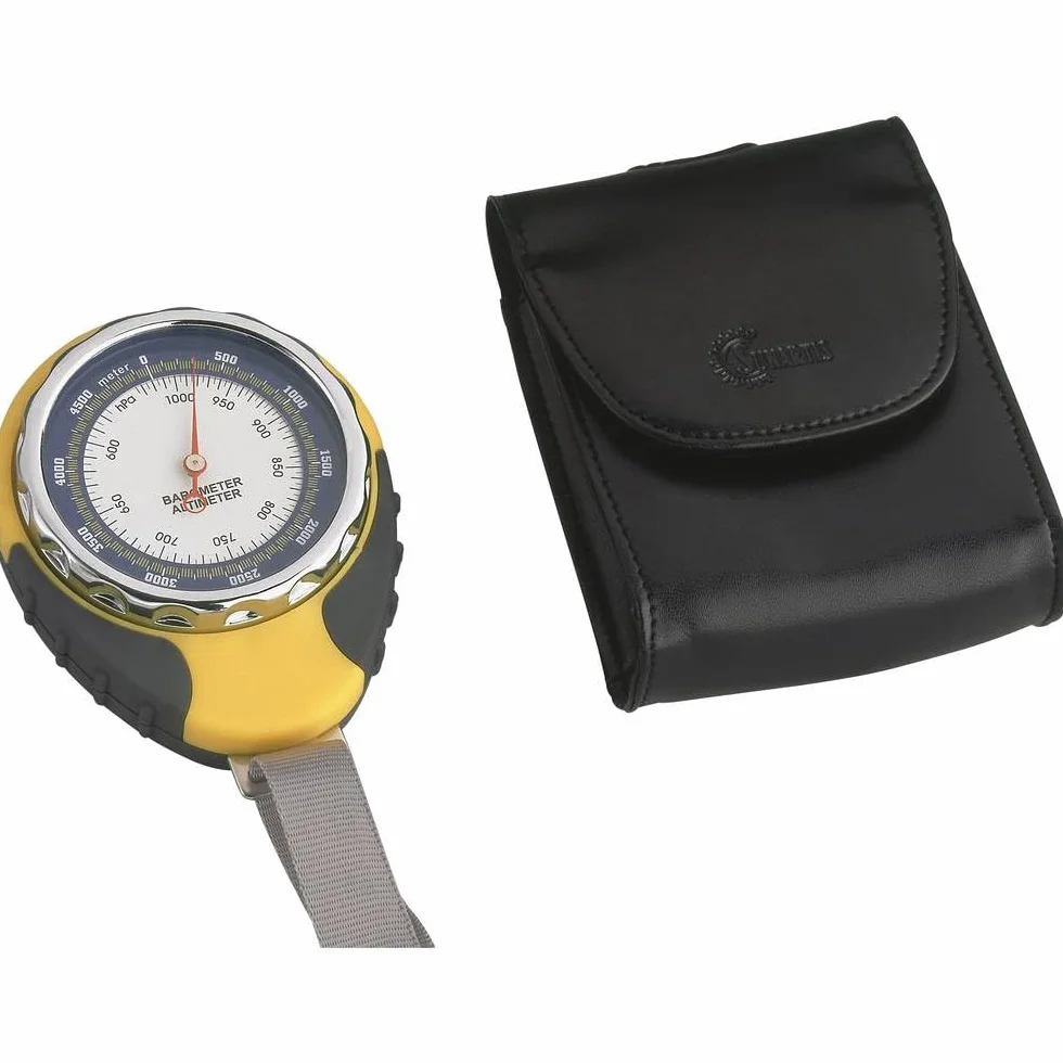 TFA Hitrax Globe Altímetro mecánico, 5000 Metros, Unisex, Negro/Amarillo, L 68 x B 28 x H 85 mm