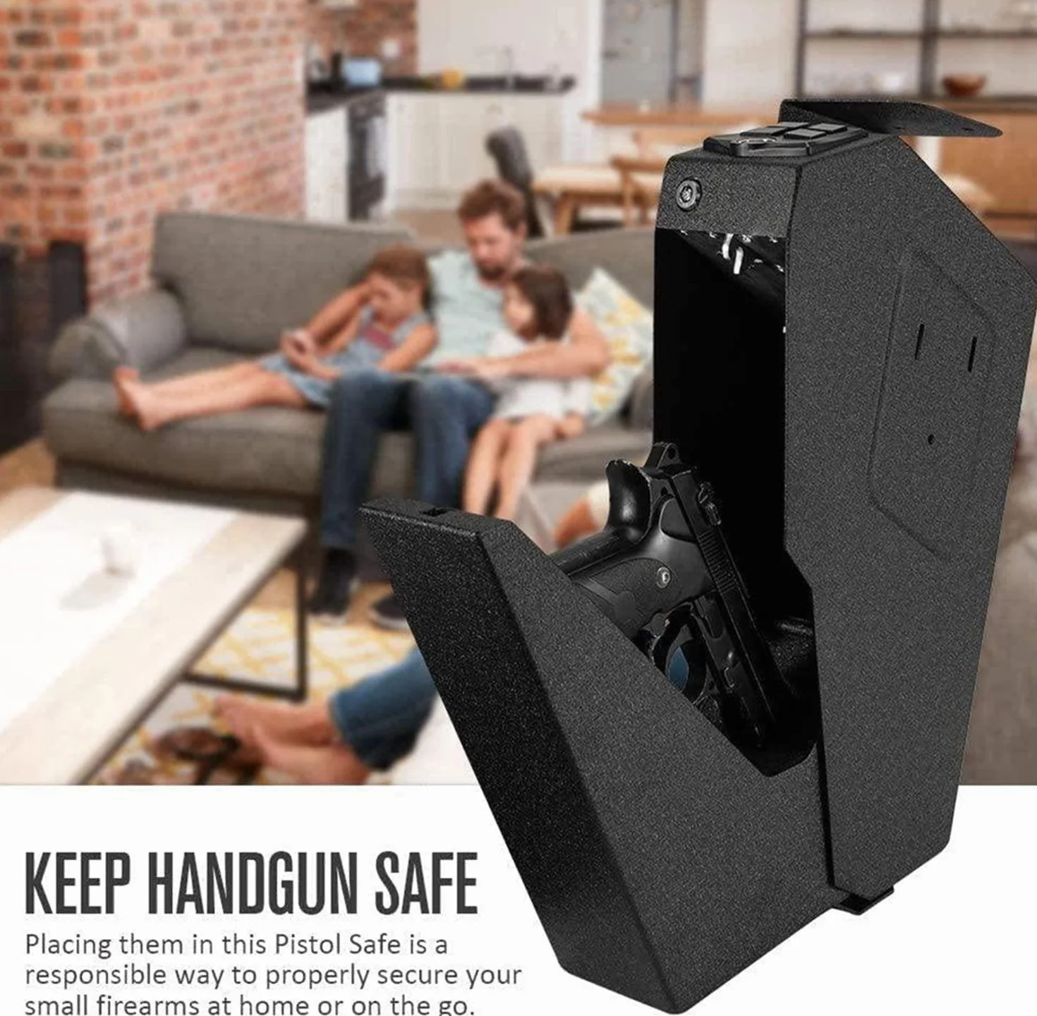 Caja Fuerte para Armas de Seguridad Acero, para Pistola y Objetos de Valor