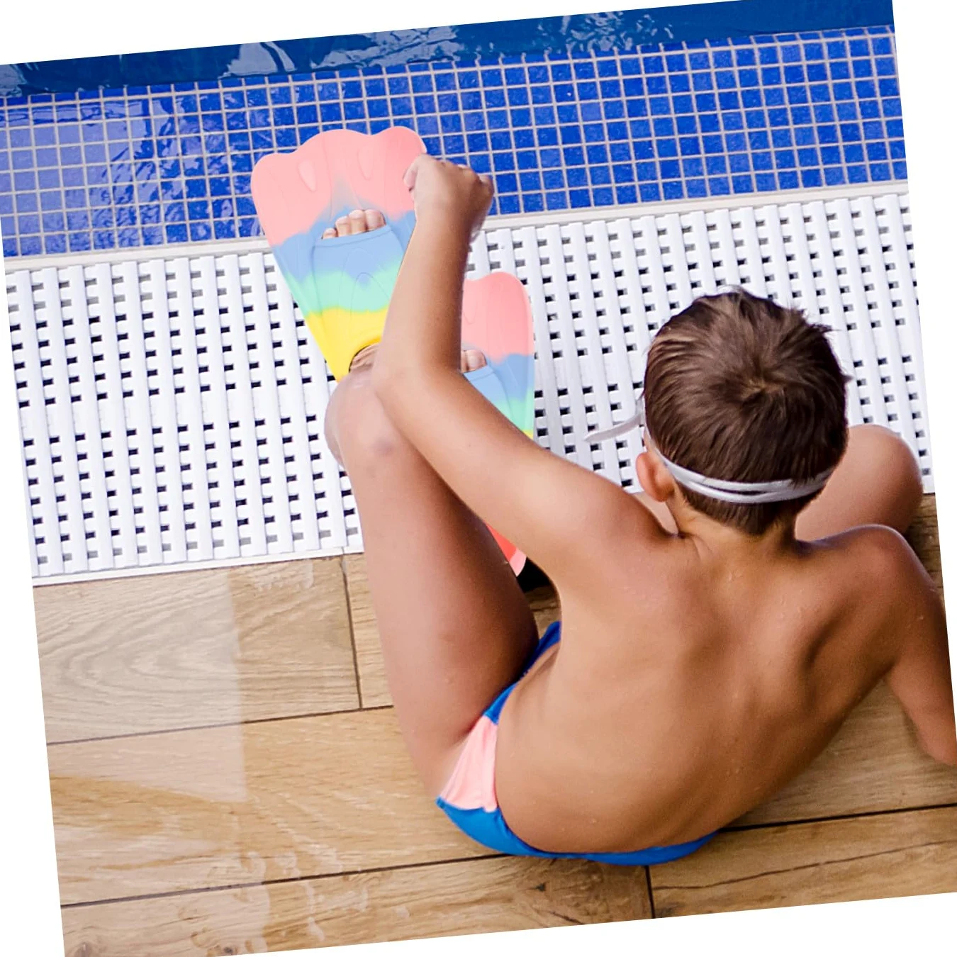 Aletas de Natación Flexibles de para Aletas Cortas Portátiles para Entrenamiento de Buceo y Natación Diseño Ergonómico Forma de Abanico Material y Cómodo