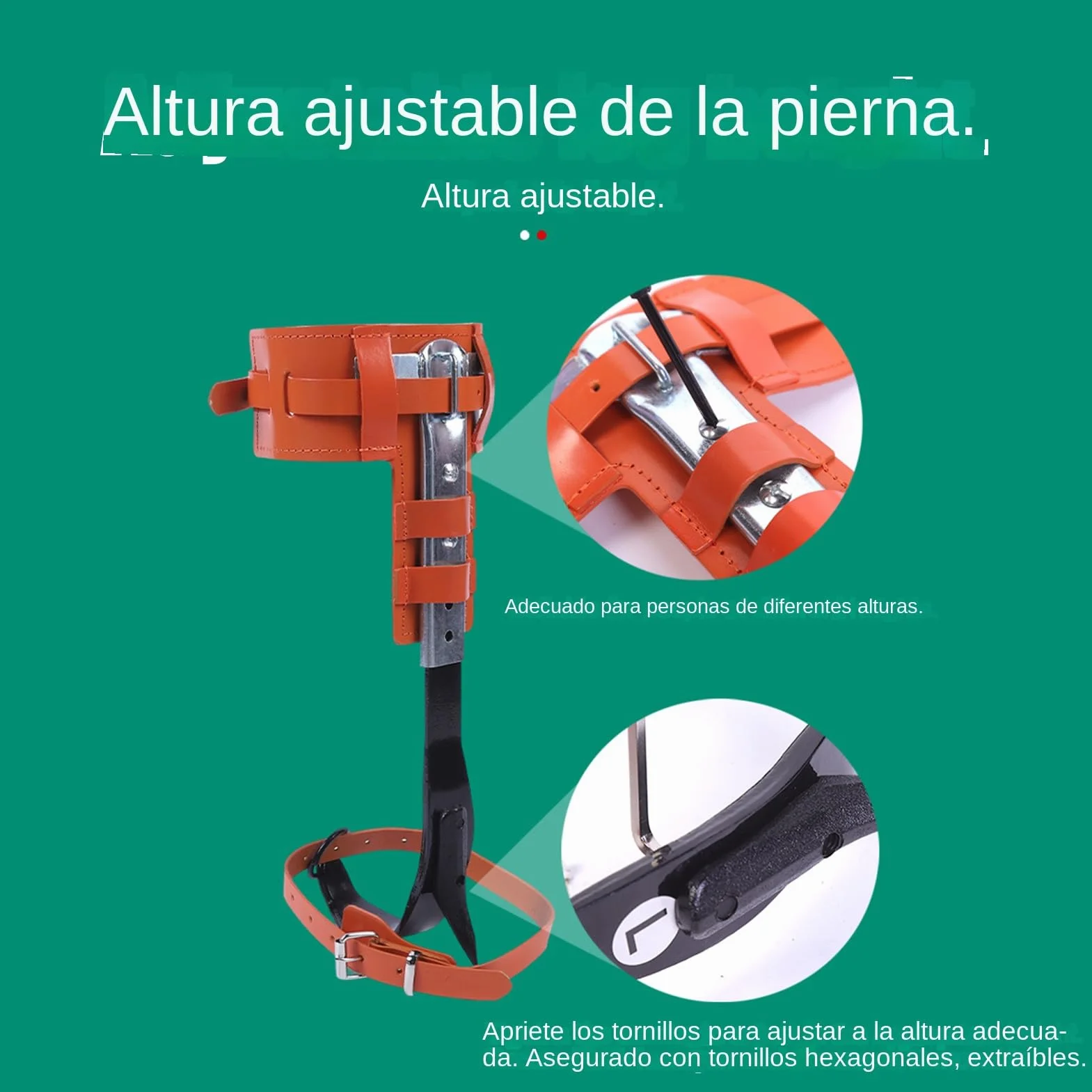Genérico Espuelas para Trepar Árboles | Picos para Escalada De Árboles Actividades Exteriores - Ergonómico Altura Ajustable Accesorio De Recreación Al Aire Libre para La Poda El Corte La Gestión De