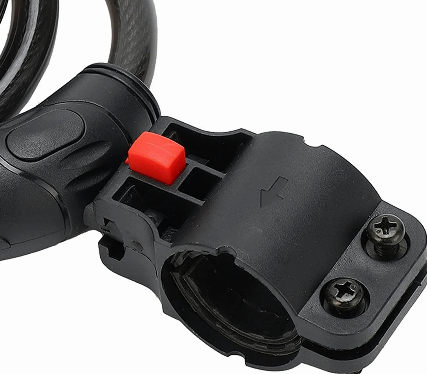 Candado de combinación para Bicicleta, con contraseña de 5 dígitos, candado de Cable de Seguridad de Acero con Soporte de Montaje, candado de combinación portátil, candado antirrob