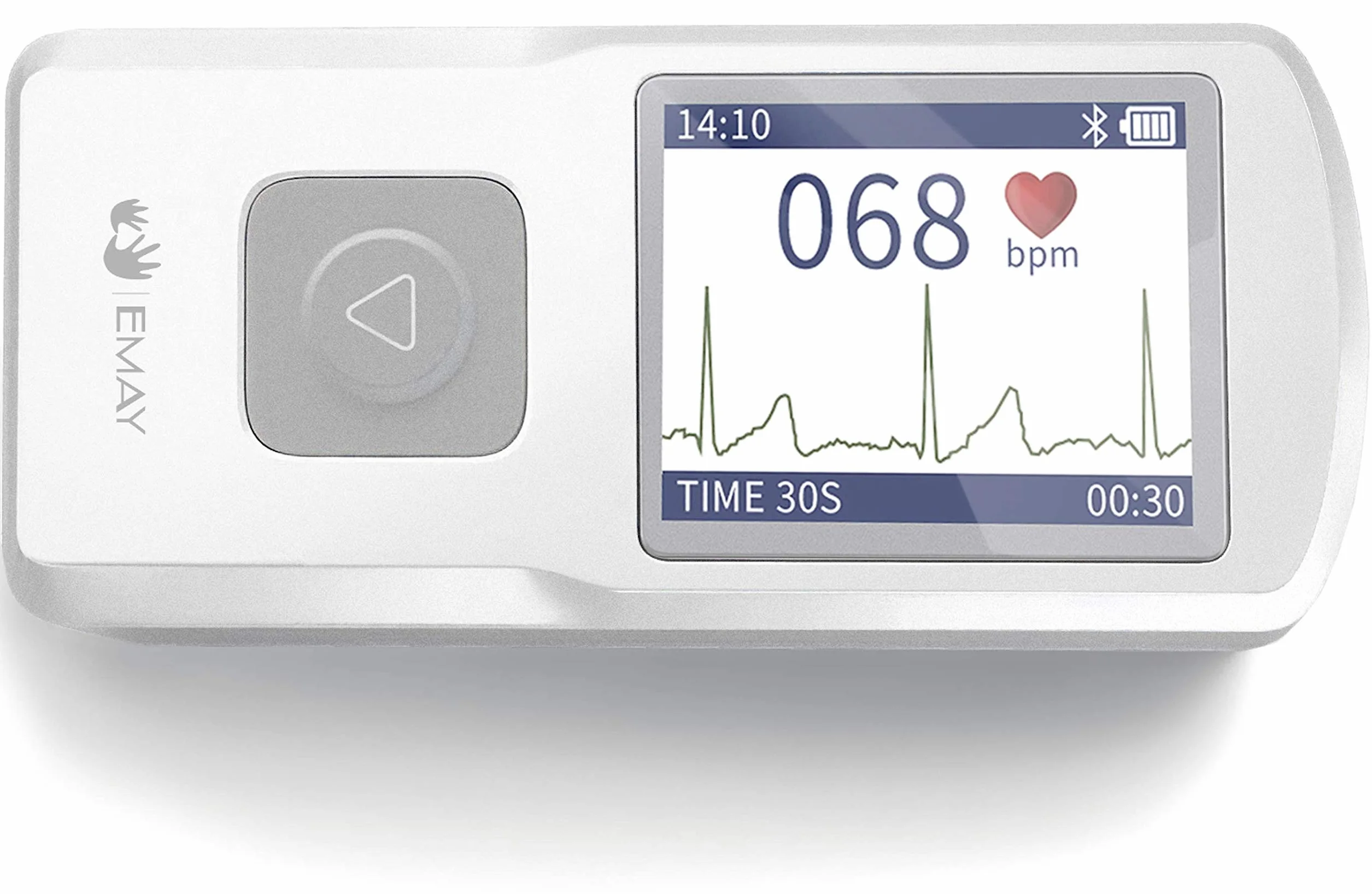 EMAY Monitor Inalámbrico de Salud Cardíaca (para iPhone y Android, Mac y Windows), Monitor Portátil de Frecuencia Cardíaca y Ritmo