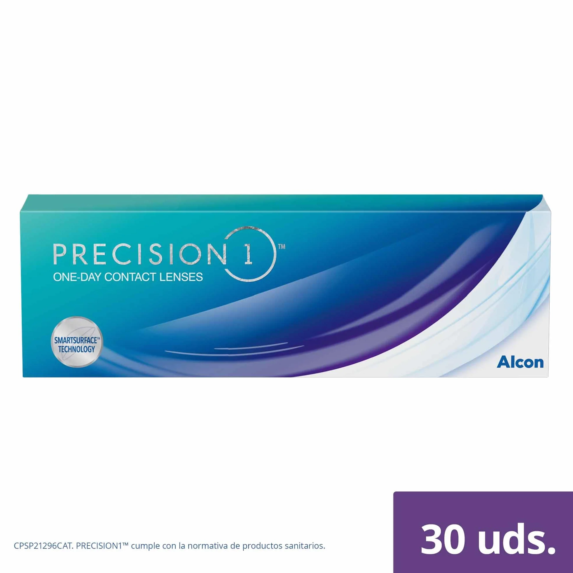 PRECISION1 Lentes de contacto reemplazo diario Pack 30 R 8.3 mm D 14.2 mm -3.00 Diopt