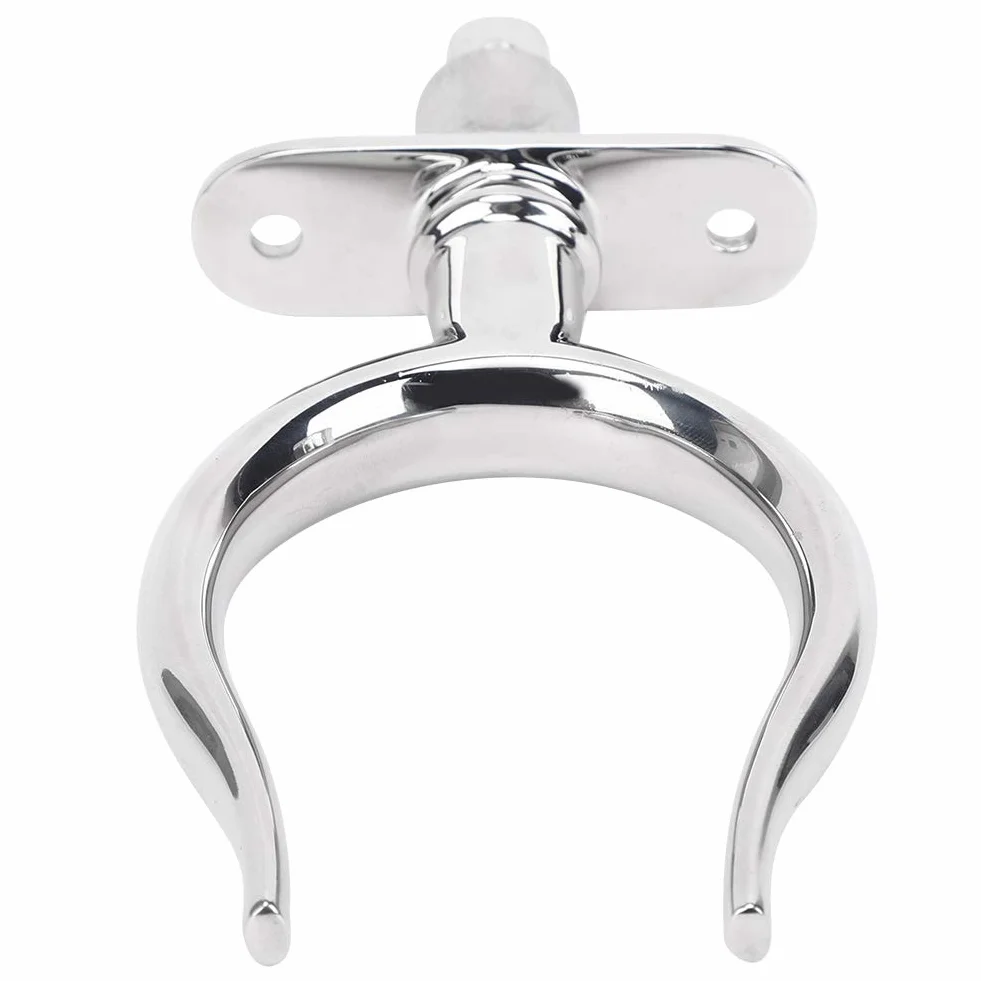 Qqmora Horquilla de Remo Acero Inoxidable para Barco de Remos Yate Marino