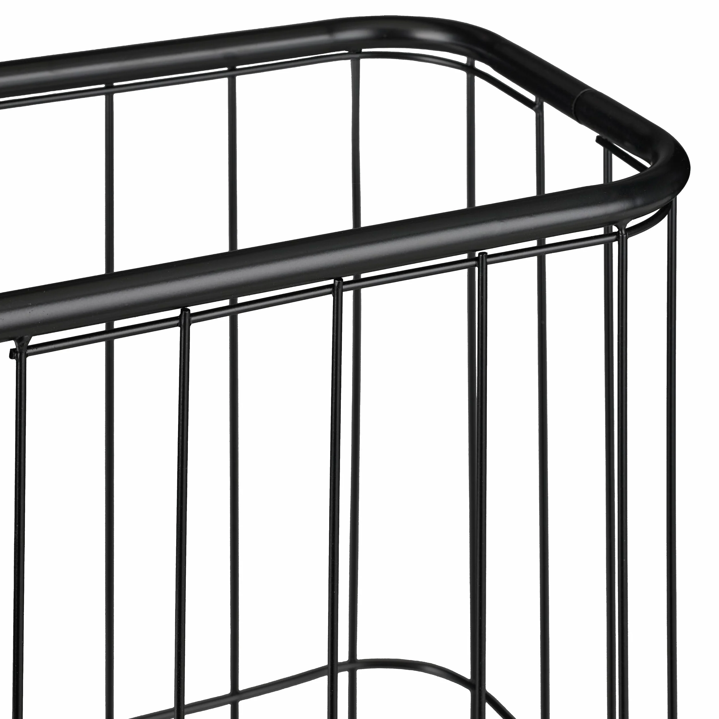Relaxdays Soporte para Pelotas 3 Baldas Desmontables Metal Negro