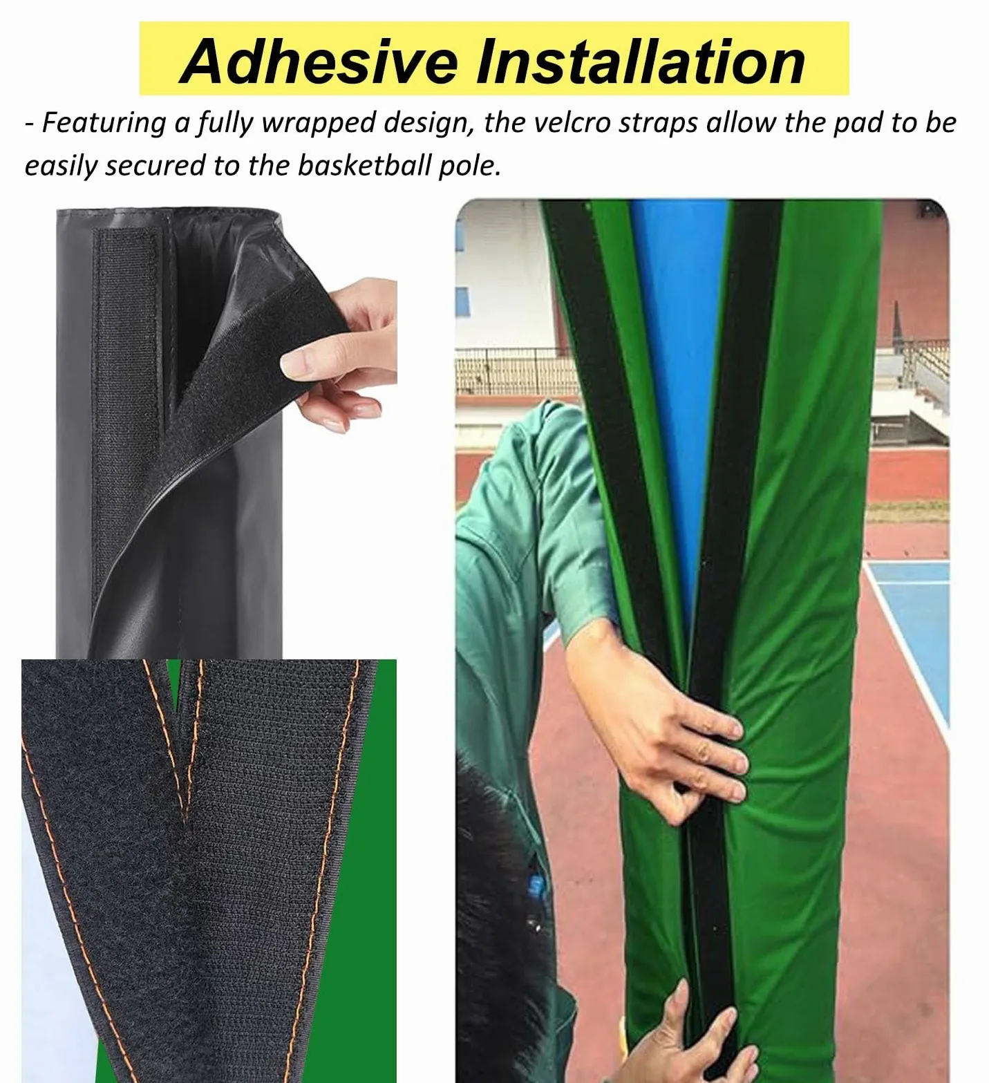 Protector acolchado universal para poste de garaje, cubierta resistente a la intemperie, equipo de seguridad para equipos deportivos, se adapta perfectamente a la mayoría de postes estándar