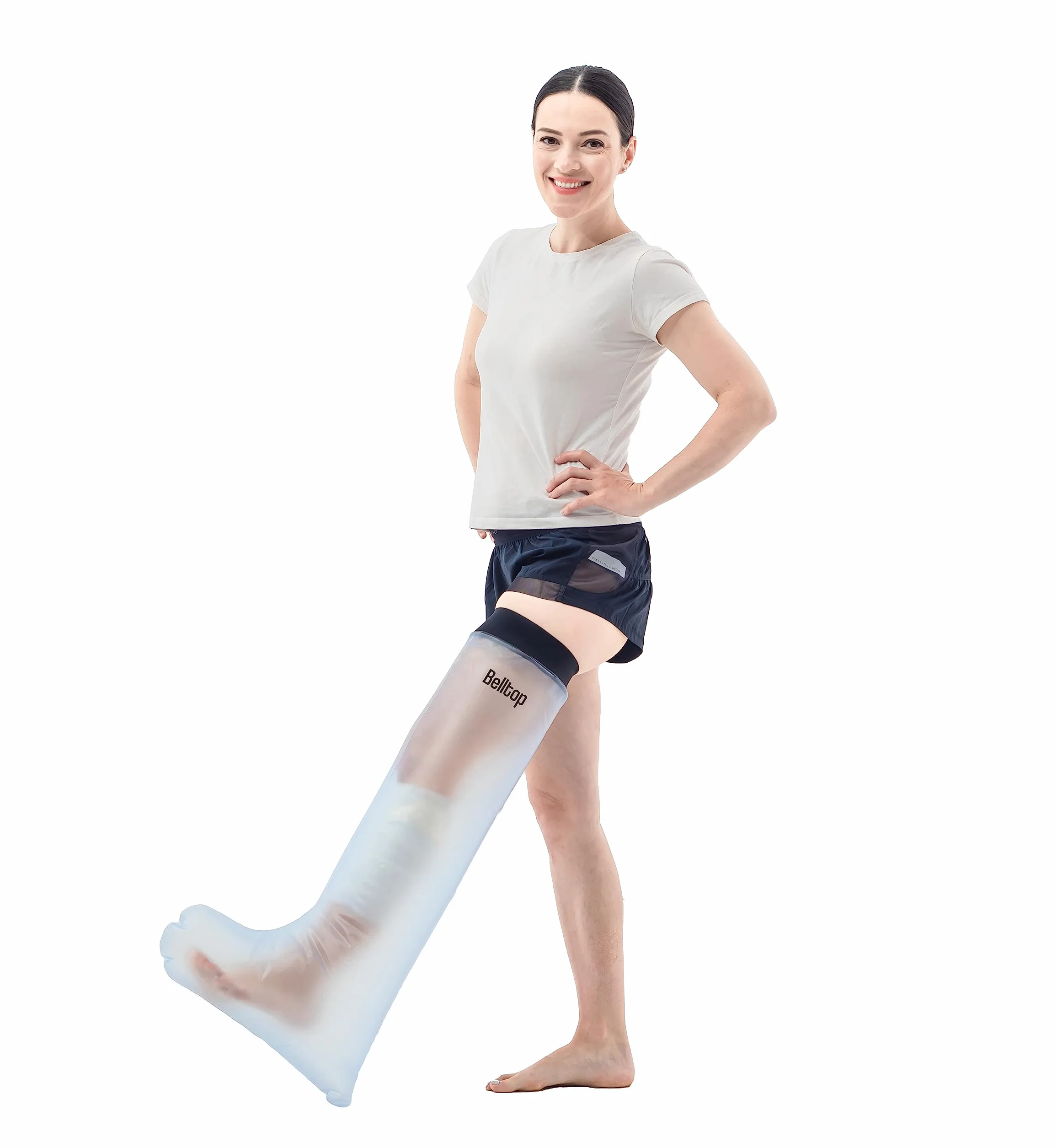 Funda impermeable escayola pierna adulto silicona protector estanco ducha piscina