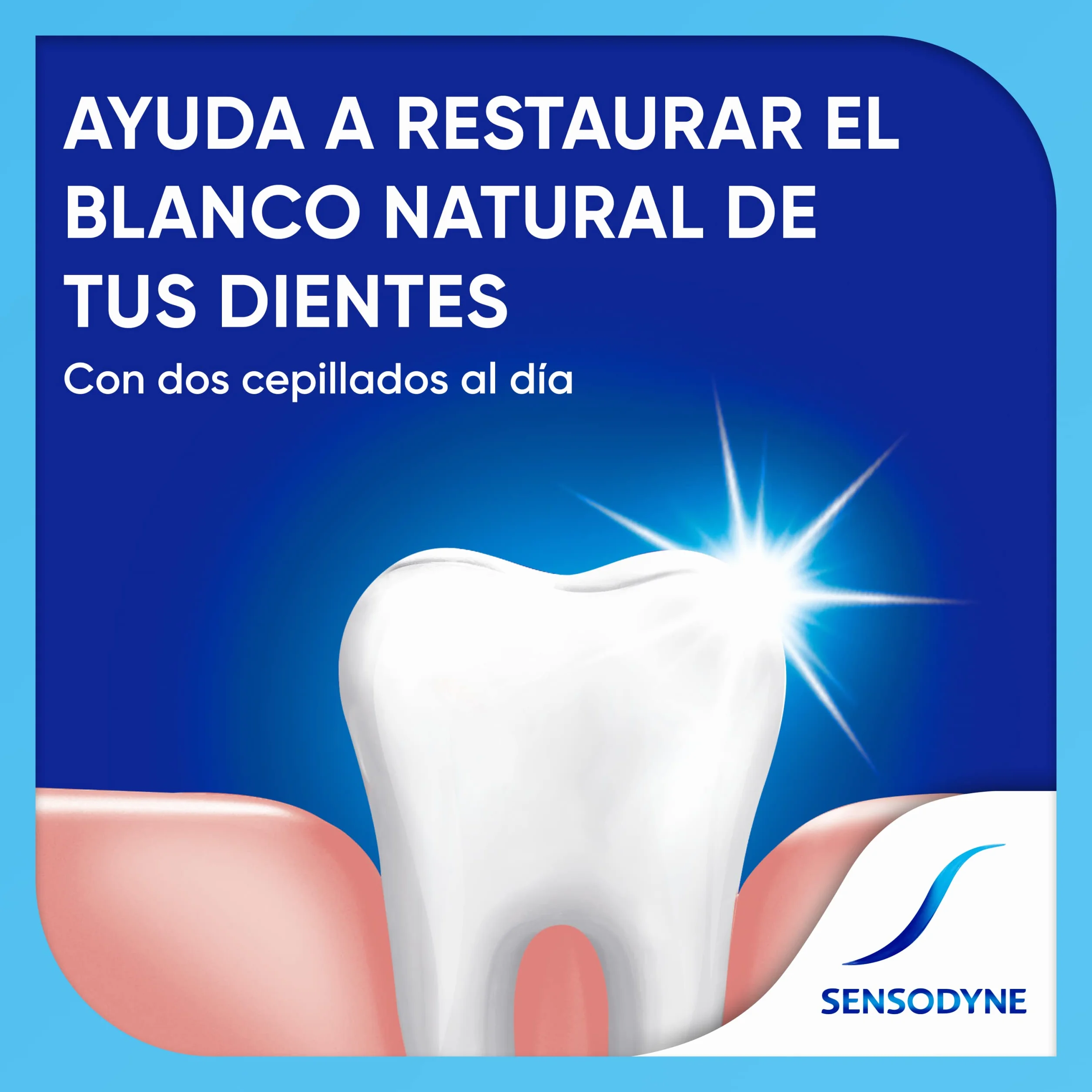 Sensodyne Blanqueante Pasta de Dientes para Dientes Sensibles, Protección Duradera, Pack 4x75 ml