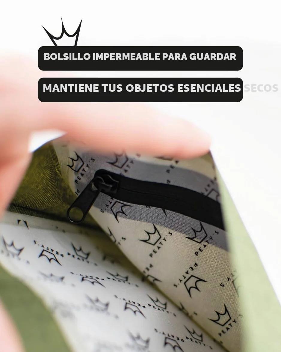 Peaty's Holdfast Bolsa Portaherramientas para Bicicleta - Impermeable con Sistema Antideslizante y Bolsillo con Cremallera, Organizador Reflectante para Herramientas de Ciclismo sin Mochila - Negro