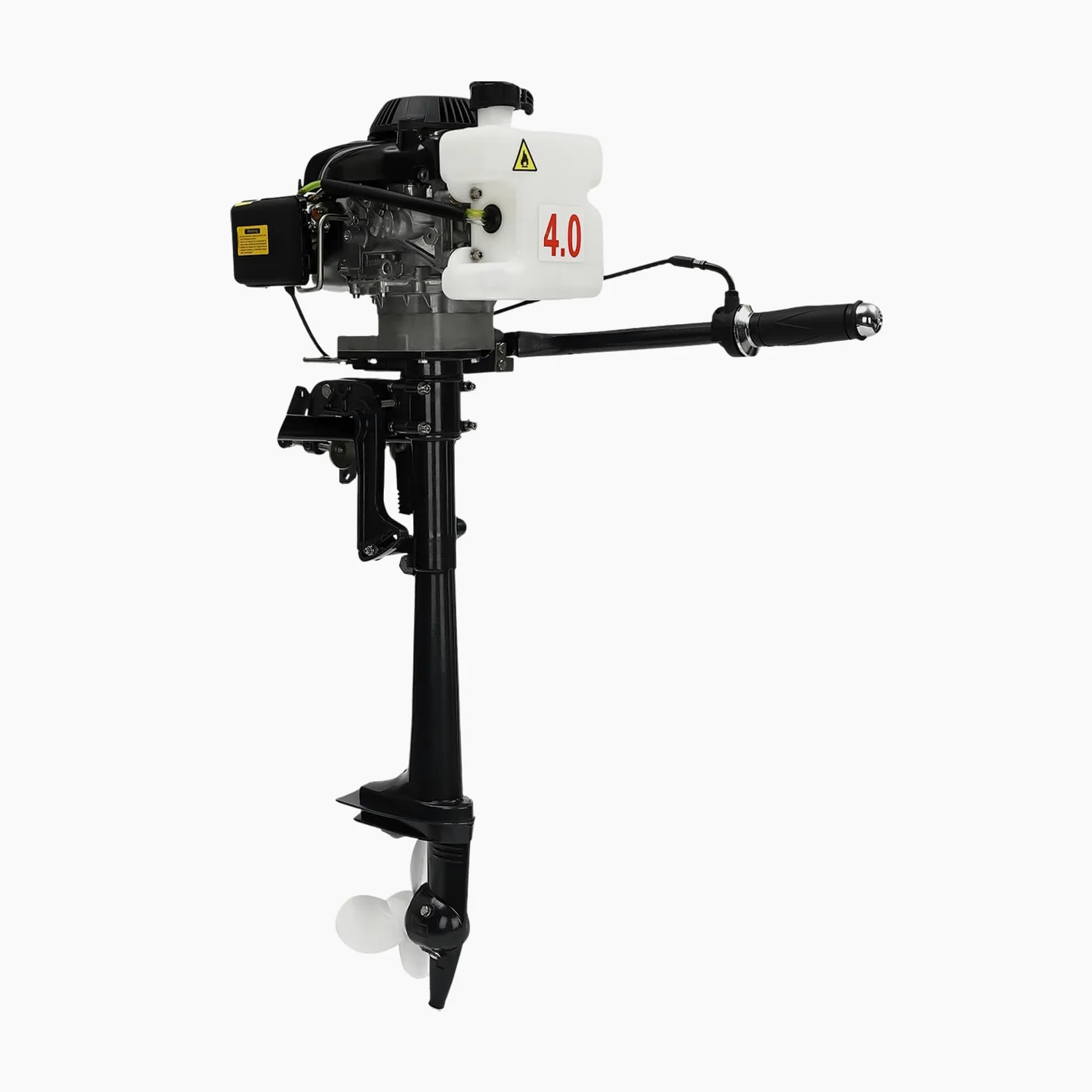 Motor fueraborda de 4 tiempos, motor fueraborda de gasolina 3HP, motor fueraborda de gasolina, arranque y refrigeración por aire, para botes hinchables, barcos de pesca, veleros